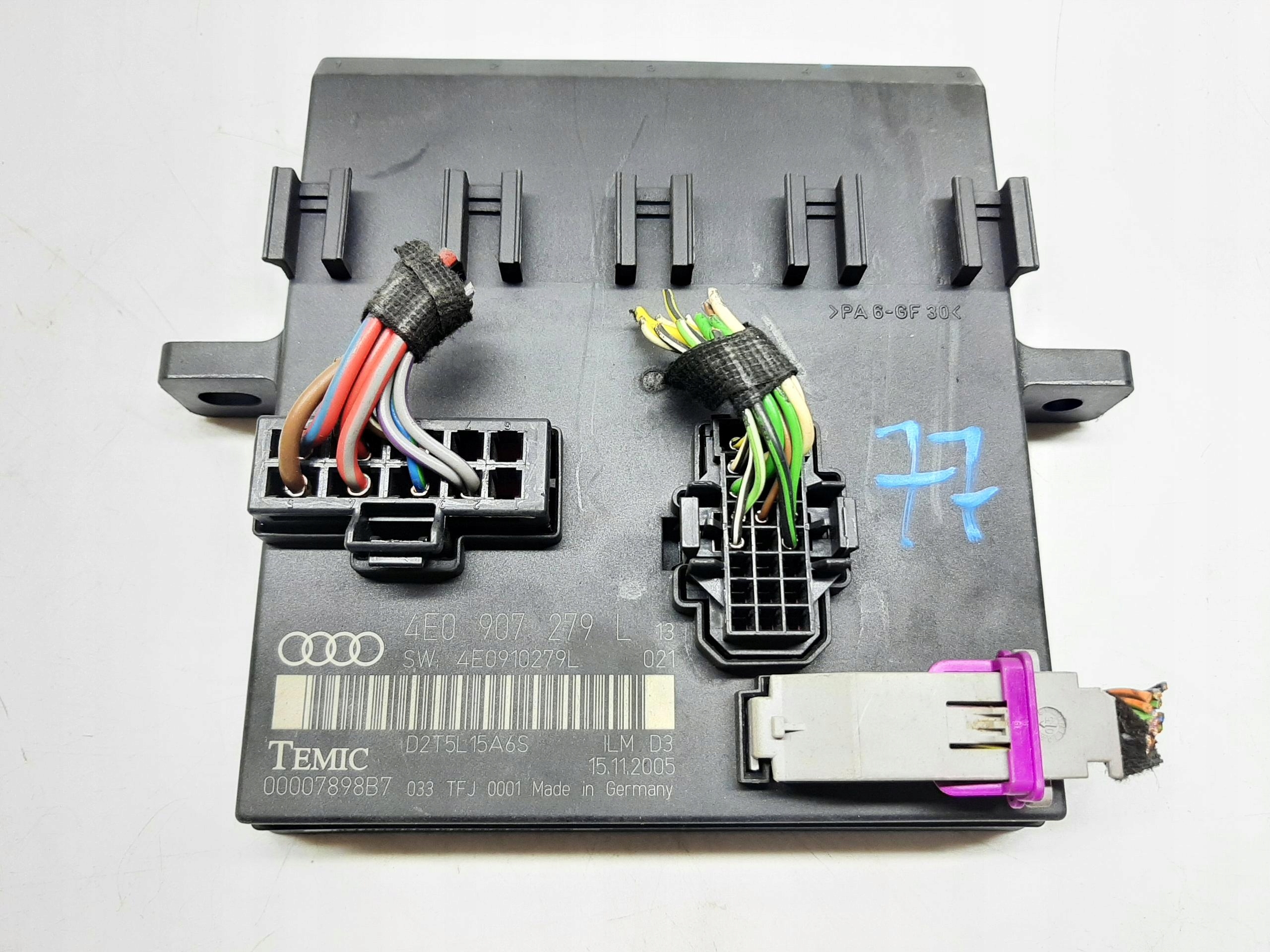 AUDI A8 D3 2002- MODUŁ STEROWNIK ŚWIATEŁ 4E0907279L