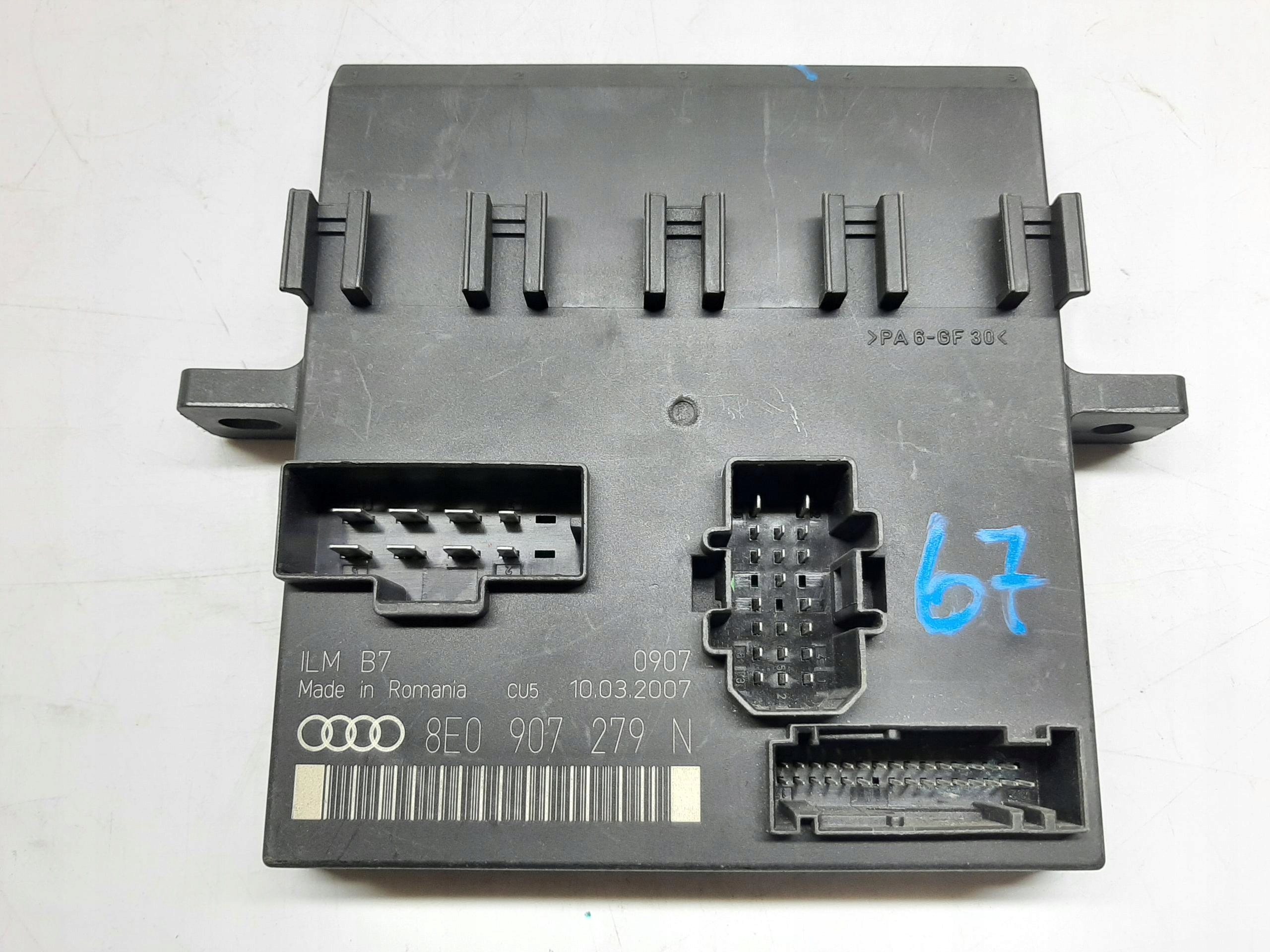 AUDI A4 B7 2004- MODUŁ STEROWNIK ŚWIATEŁ 8E0907279N