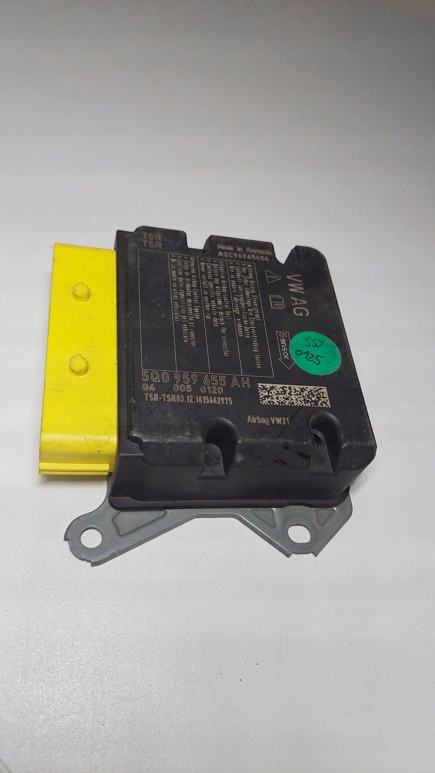 VW MODUŁ SENSOR STEROWNIK AIRBAG PODUSZEK POWIETRZNY 5Q0959655AH