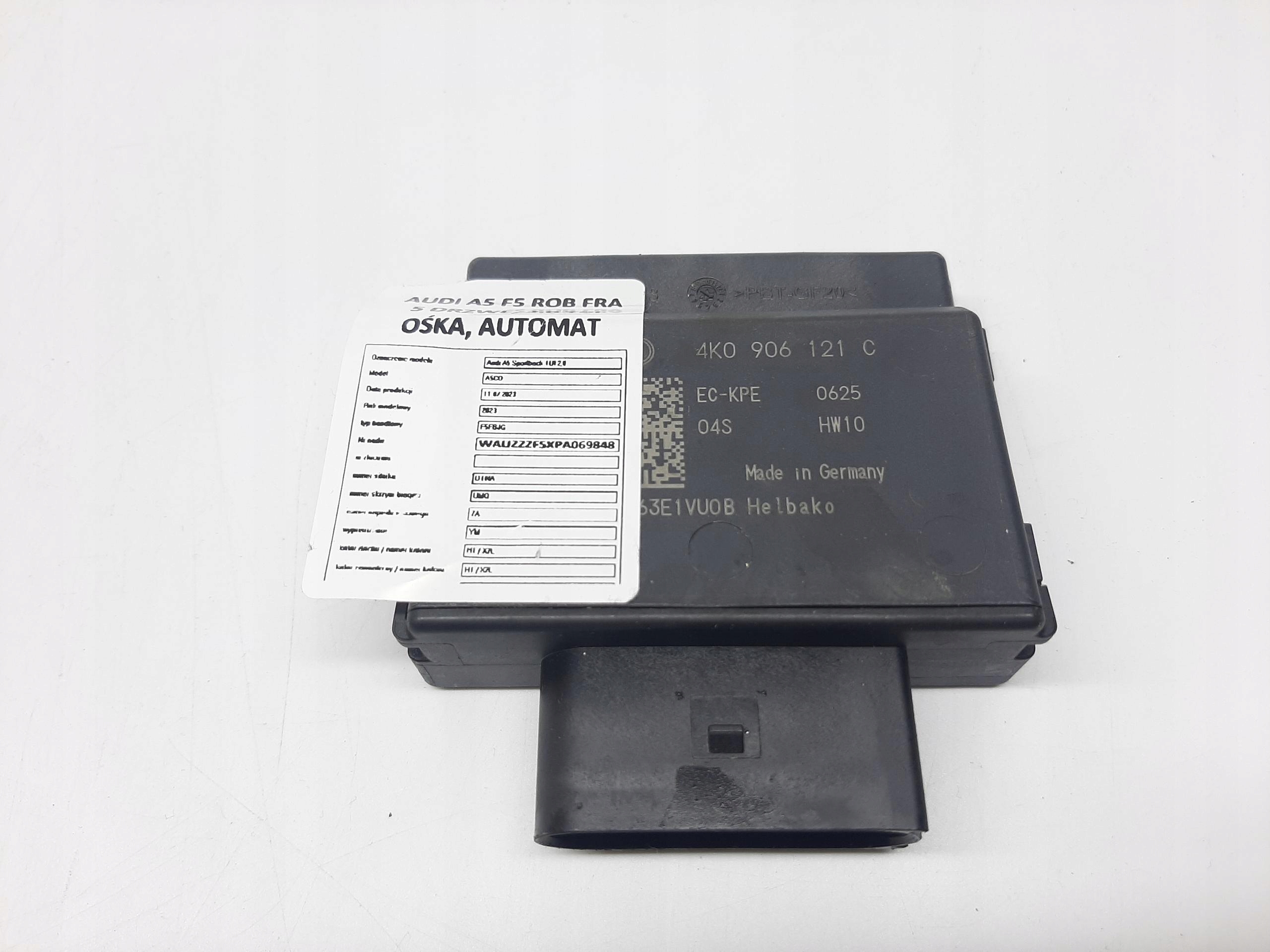 AUDI A5 SPORTBACK II LIFT 2021- 2.0 TDI STEROWNIK POMPY PALIWA 4K0906121C