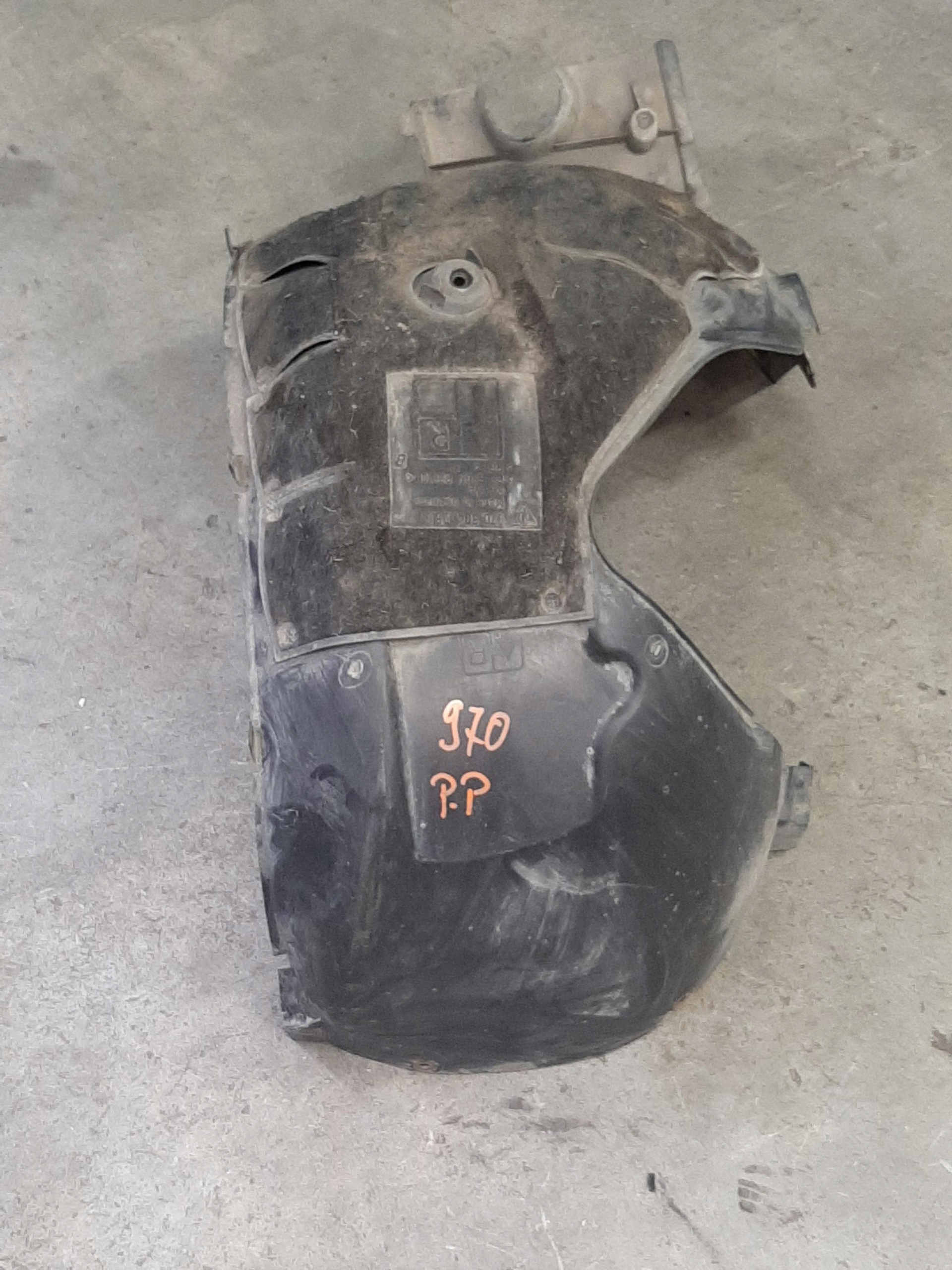 PORSCHE PANAMERA 970 NADKOLE OSŁONA PRZECIBŁOTNA PRAWY PRZÓD 97050412605