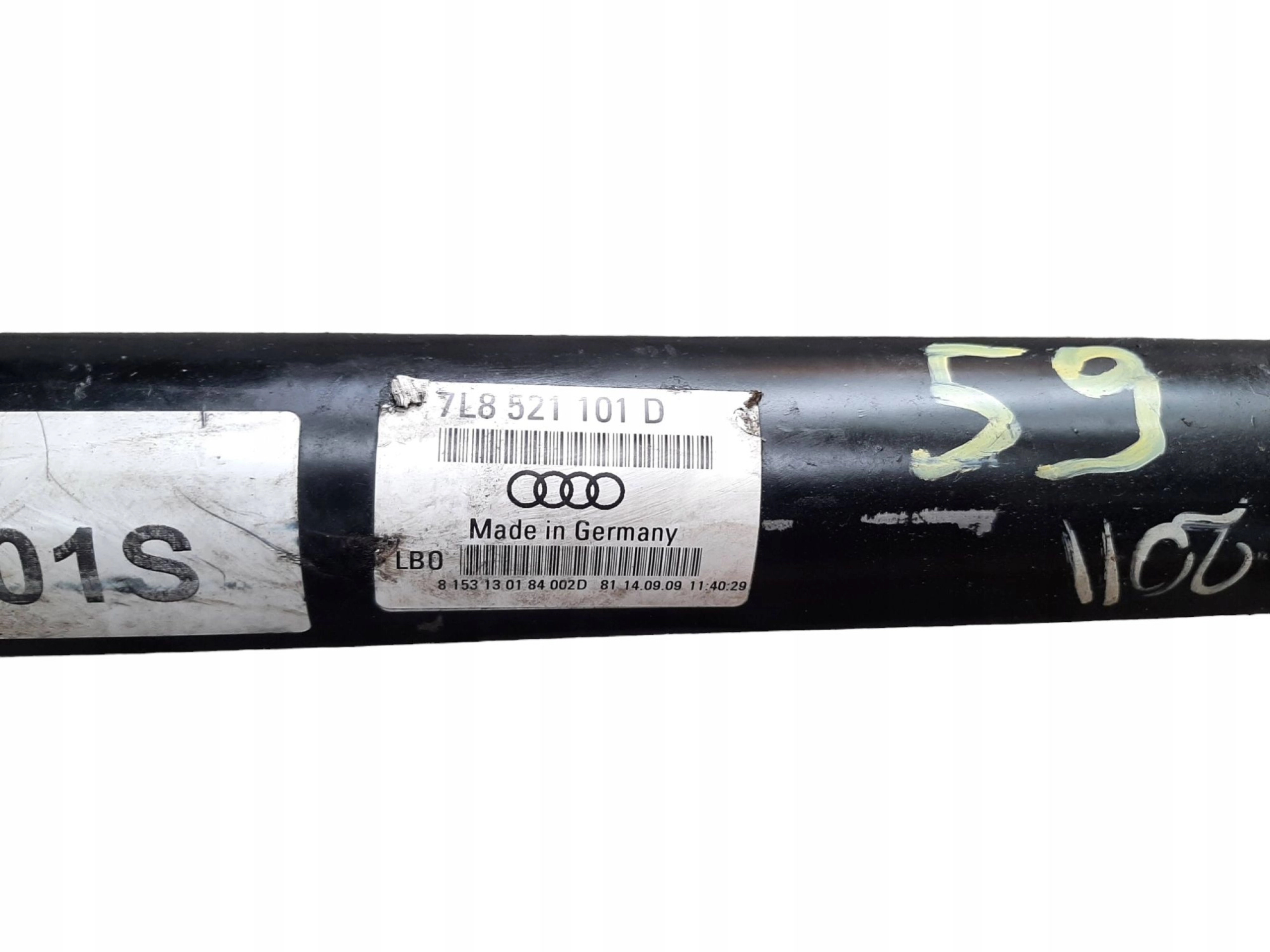 AUDI Q7 06-15 WAŁ PĘDNY KRÓTKI 7L8521101D