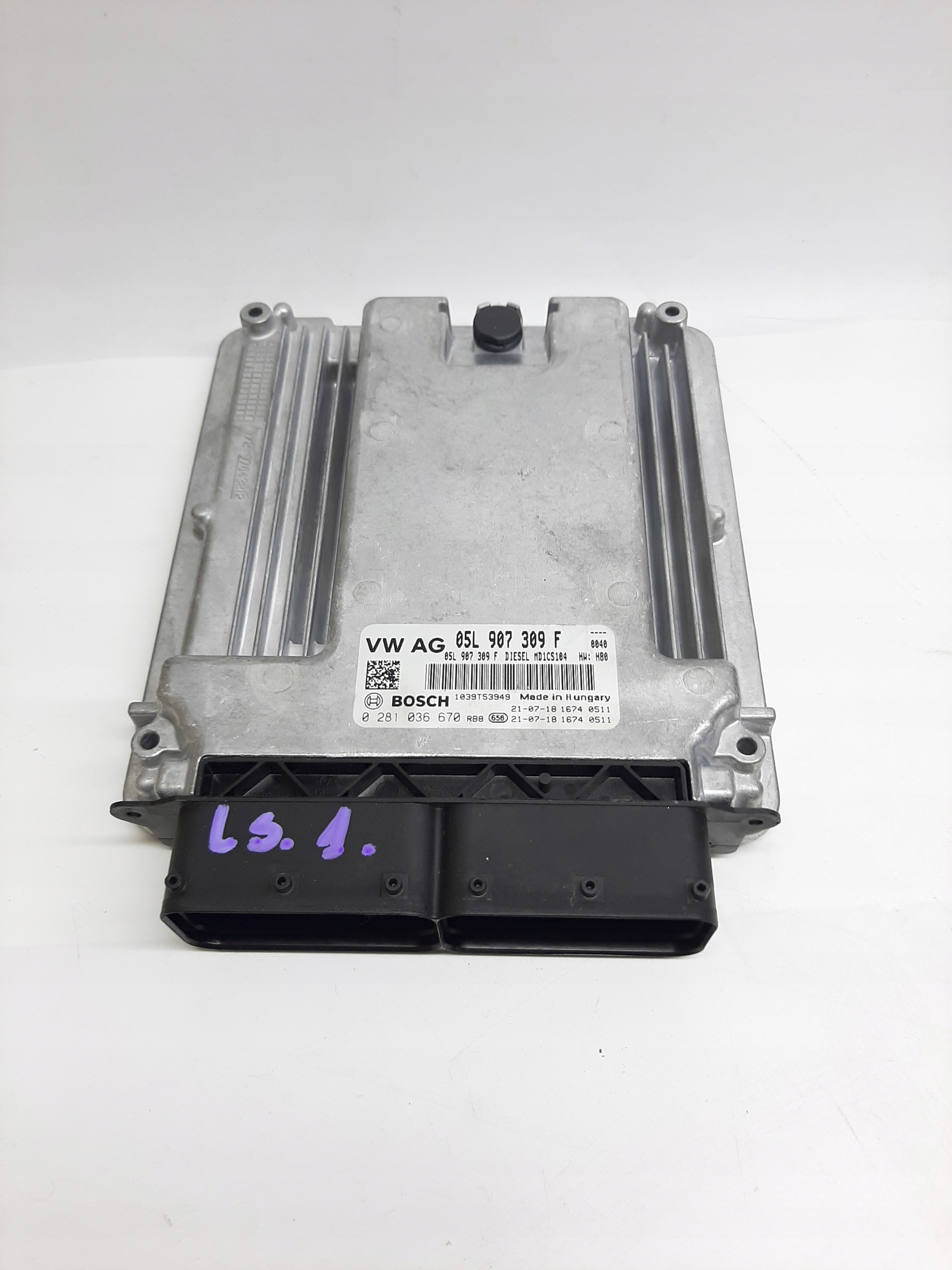 VW TRANSPORTER T6 KOMPUTER STEROWNIK SILNIKA ECU 05L907309F