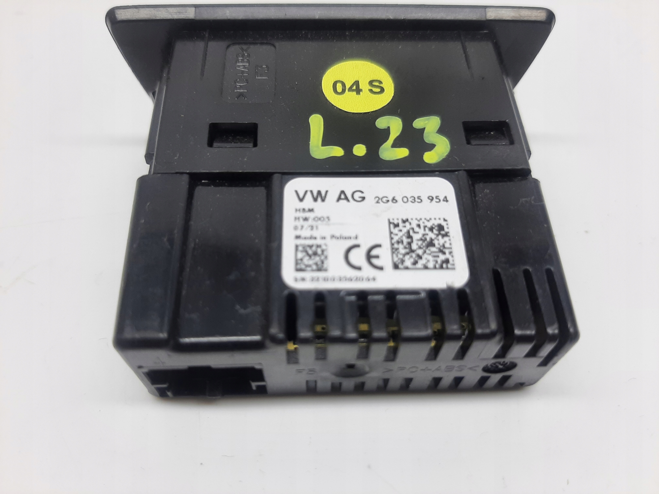 VOLKSWAGEN GOLF VIII ID.3 2019- MODUŁ PORT USB C 2G6035954 - obrazek 3