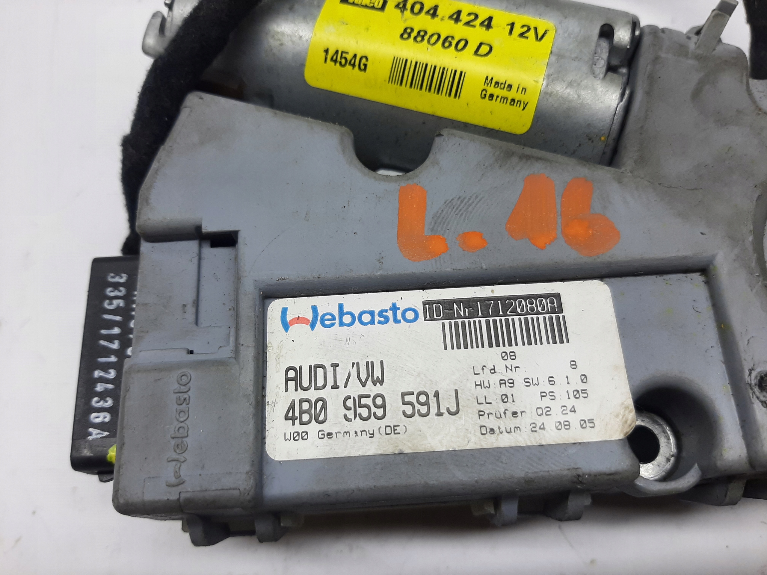 AUDI A6 C6 MODUŁ SILNICZEK SZYBERDACHU 4B0959591J moduł - obrazek 3