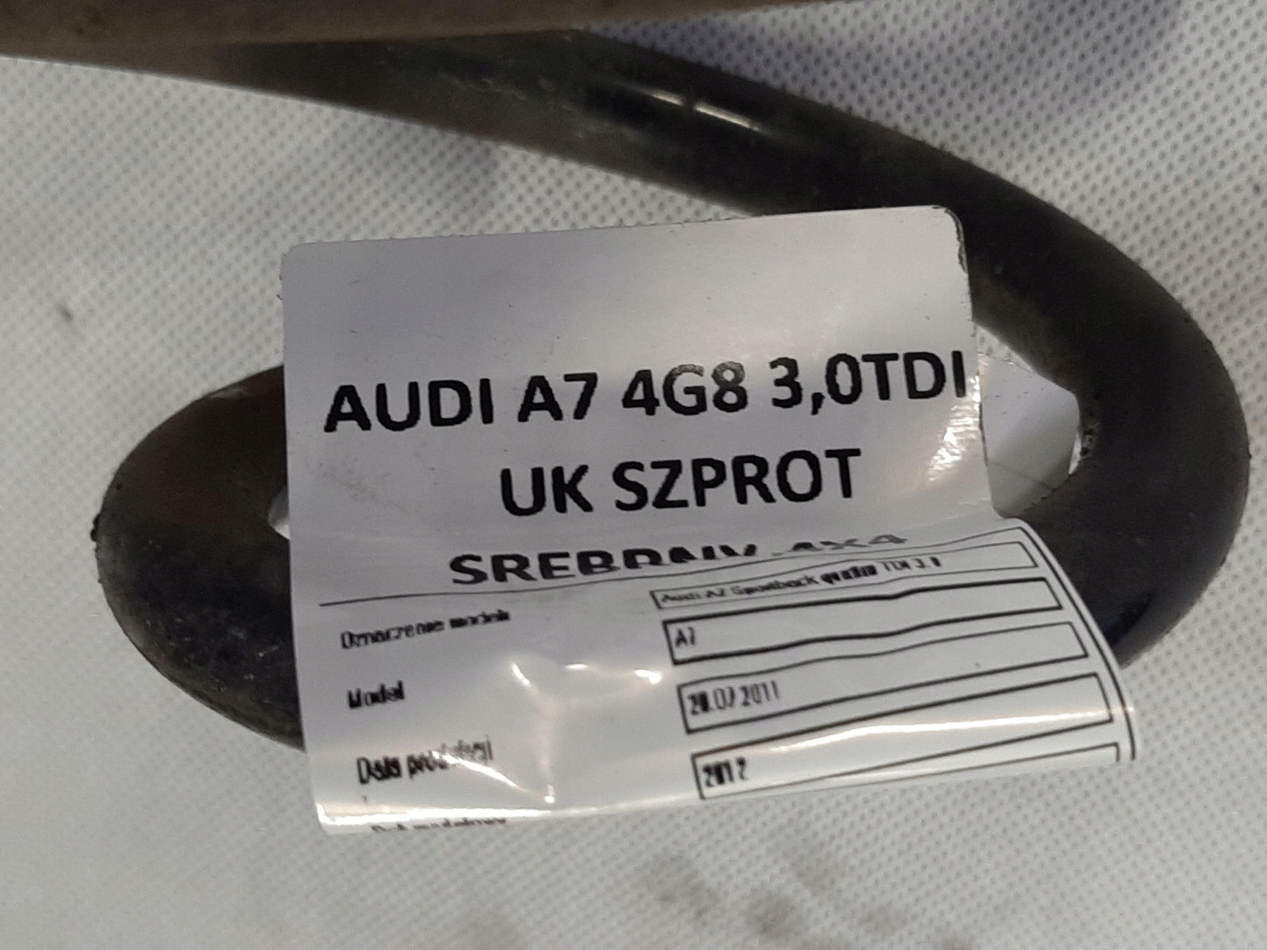 AUDI A7 SPORTBACK 3.0TDI 10- SPRĘŻYNA ZAWIESZENIA TYLNA PRAWA = LEWA - obrazek 3
