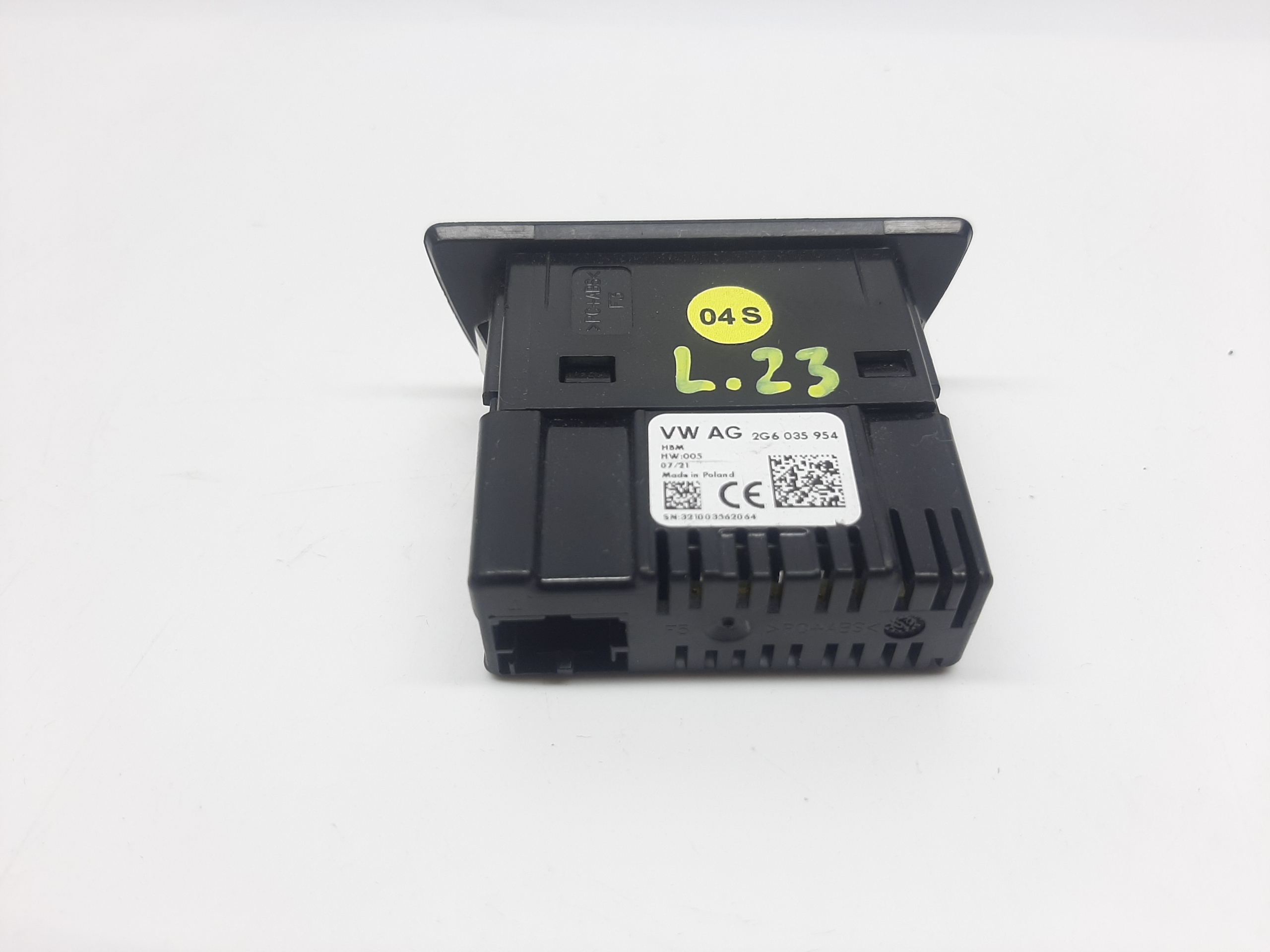 VOLKSWAGEN GOLF VIII ID.3 2019- MODUŁ PORT USB C 2G6035954 - obrazek 2