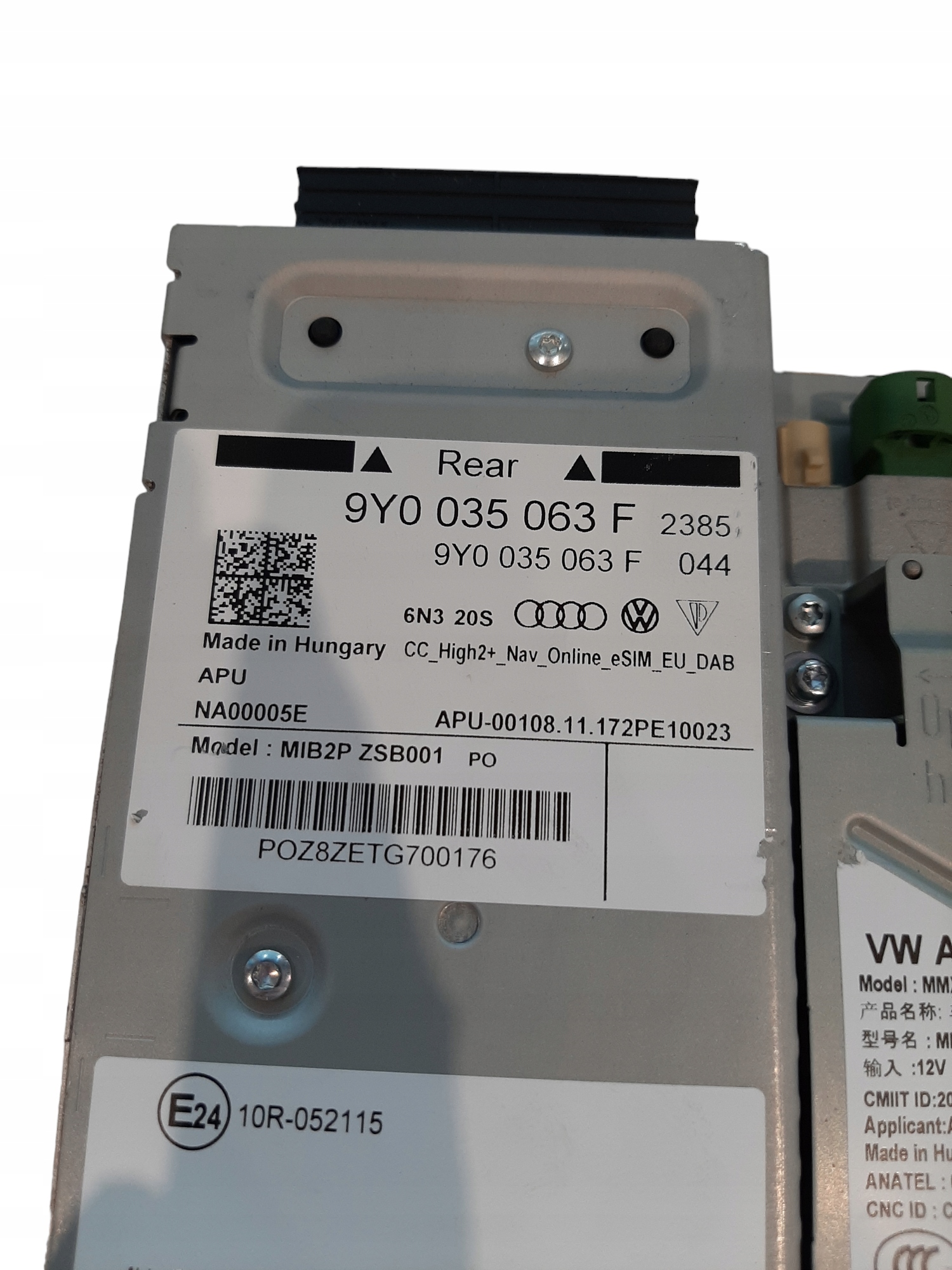 Porsche Cayenne III 3 Jednostka sterująca Nawigacja Moduł MMI 9Y0035063F - obrazek 3