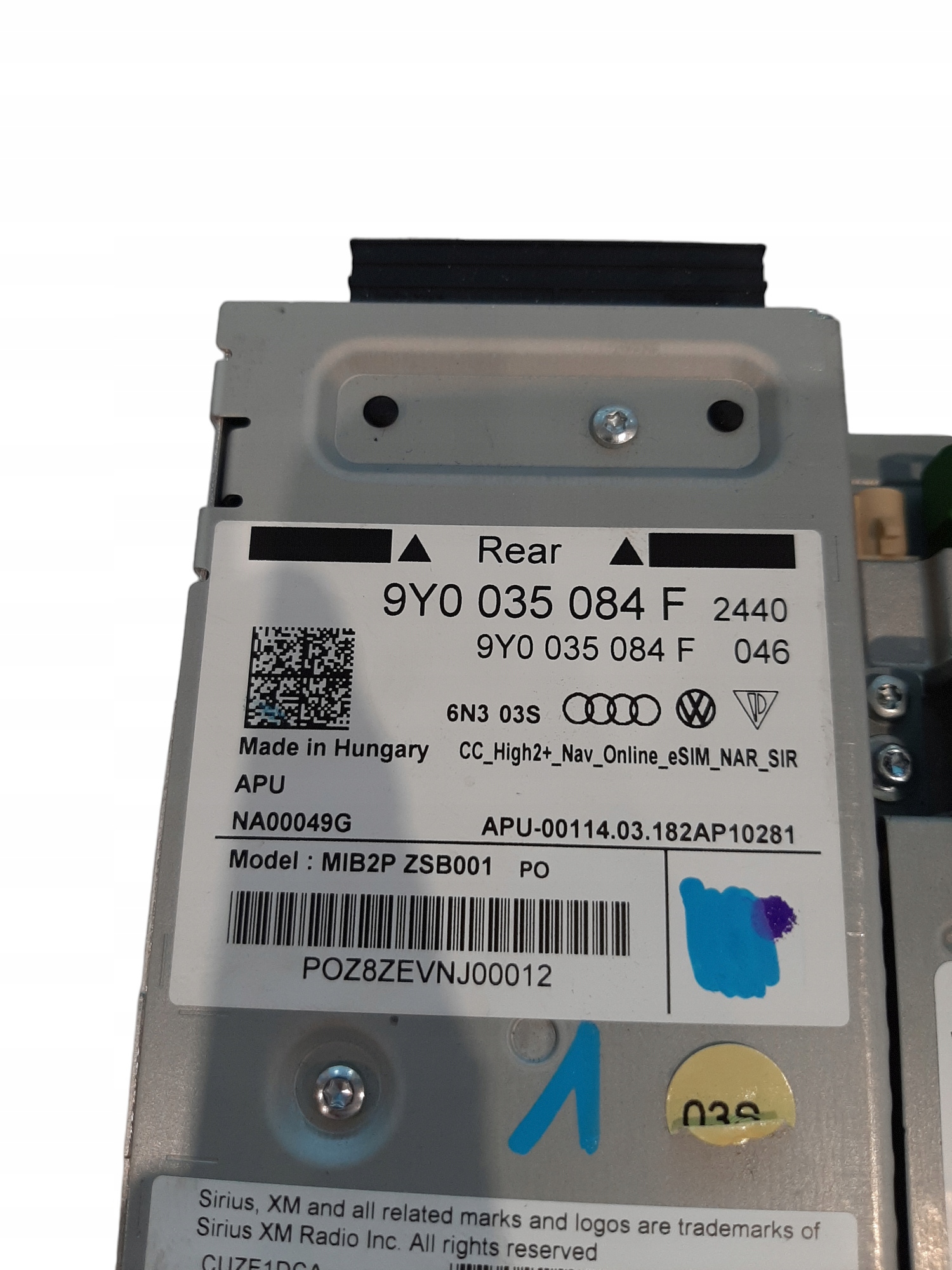 Porsche Cayenne III 3 Jednostka sterująca Nawigacja Moduł MMI 9Y0035084F - obrazek 3