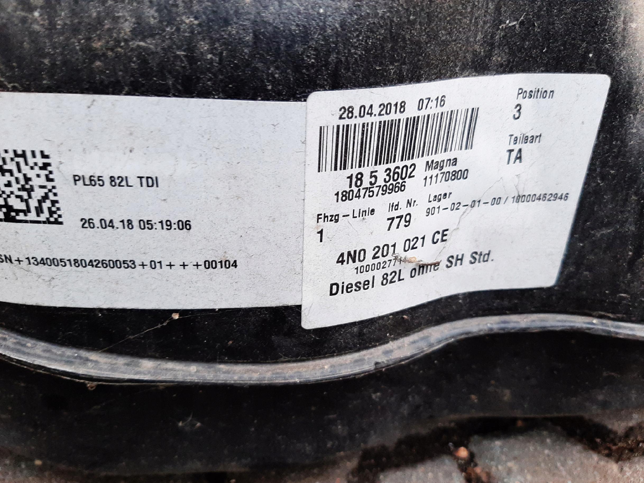 AUDI A8 D5 3.0TDI 2017-21R BAK ZBIORNIK PALIWA 4N0201021CE - obrazek 2