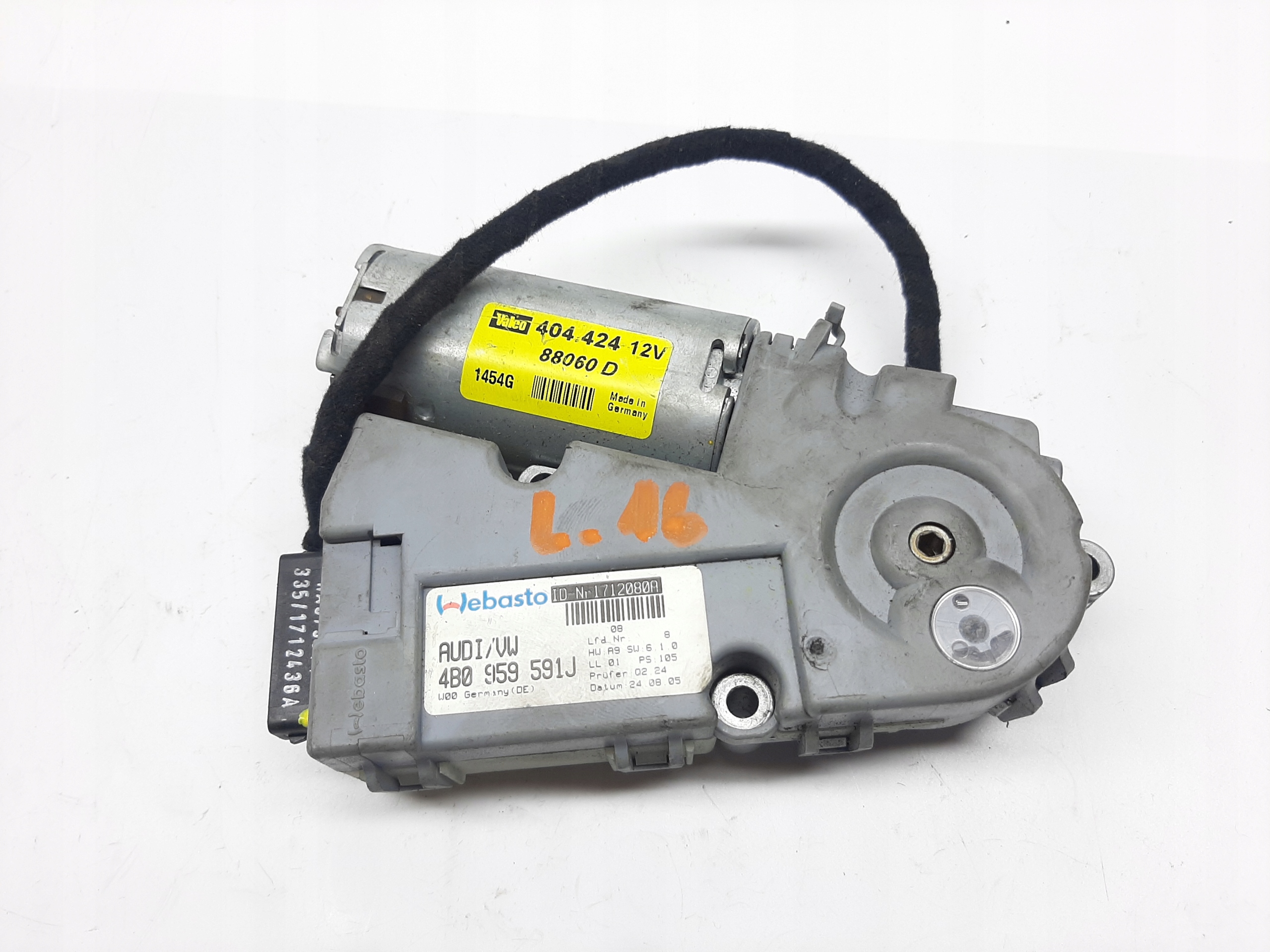 AUDI A6 C6 MODUŁ SILNICZEK SZYBERDACHU 4B0959591J moduł