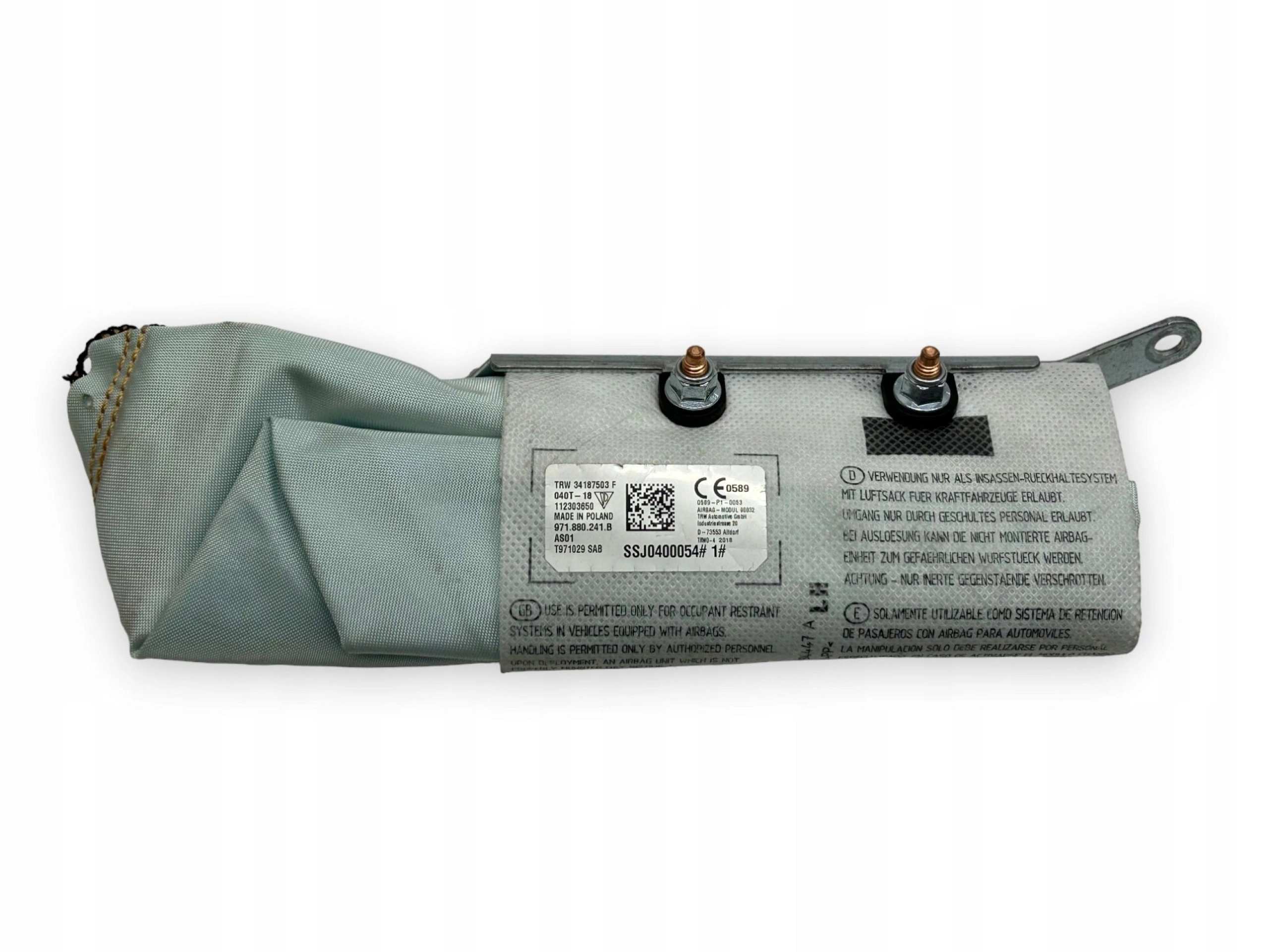 Porsche Panamera II Airbag Poduszka fotela Lewy Przód 971880241B - obrazek 2