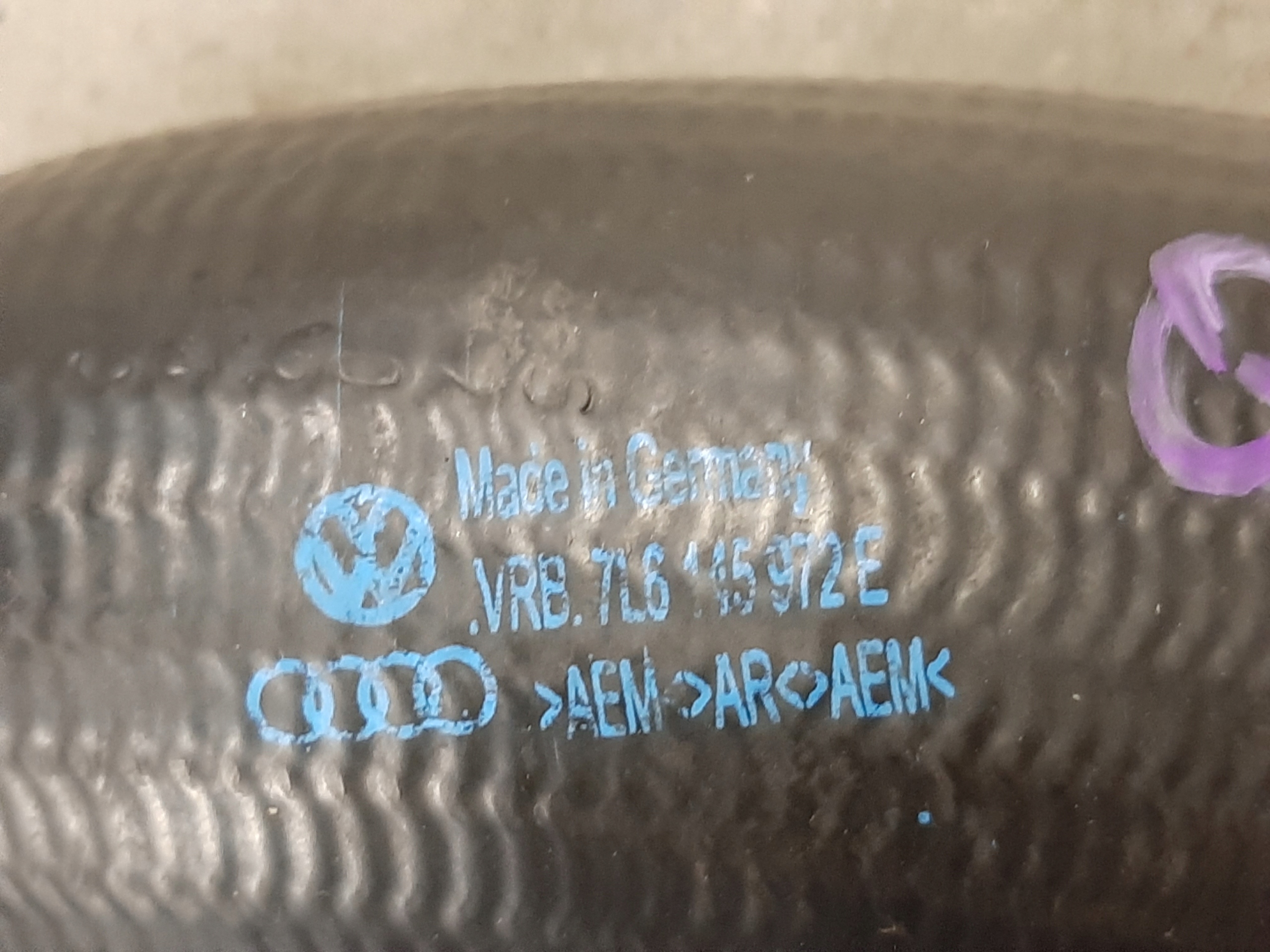 AUDI Q7 3.0 TDI S-LINE 2005- PRZEWÓD RURA WĄŻ INTERCOOLERA 7L6145972E - obrazek 3