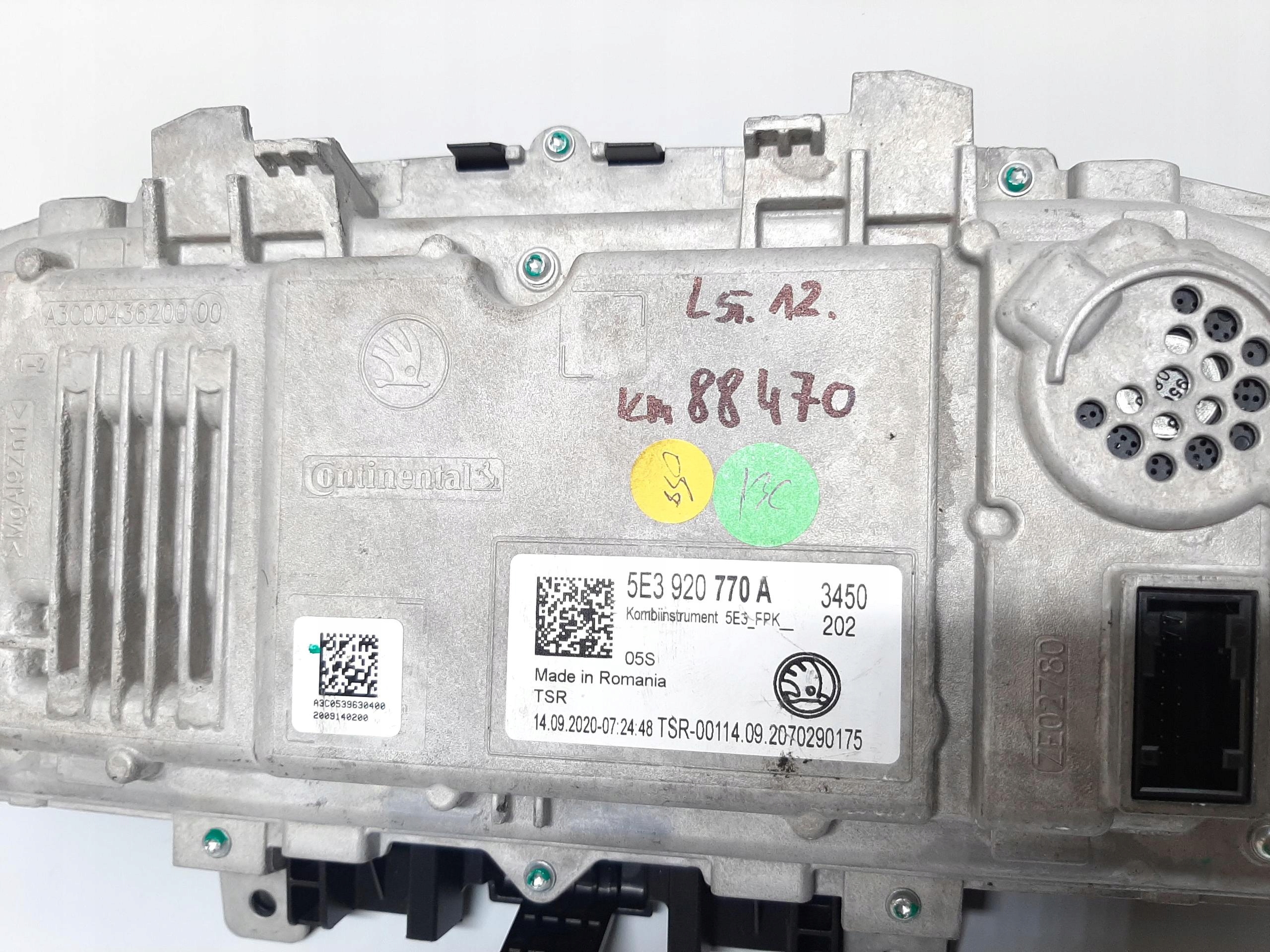 SKODA OCTAVIA IV LICZNIK ZEGARY 5E3920770A - obrazek 9