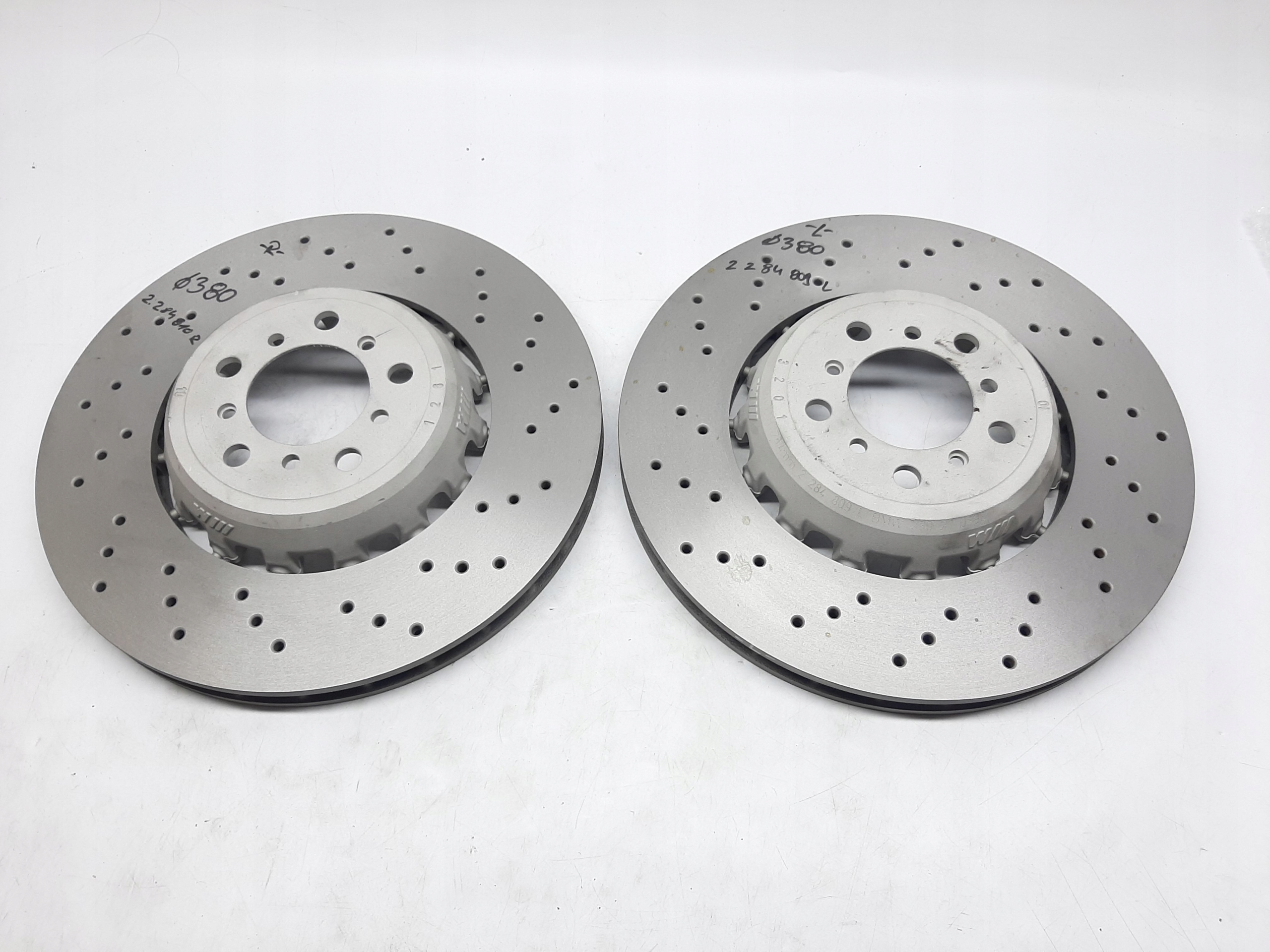 BMW M3 F80 2013- TARCZE HAMULCOWE PRZÓD PRAWA LEWA 2284810 2284809