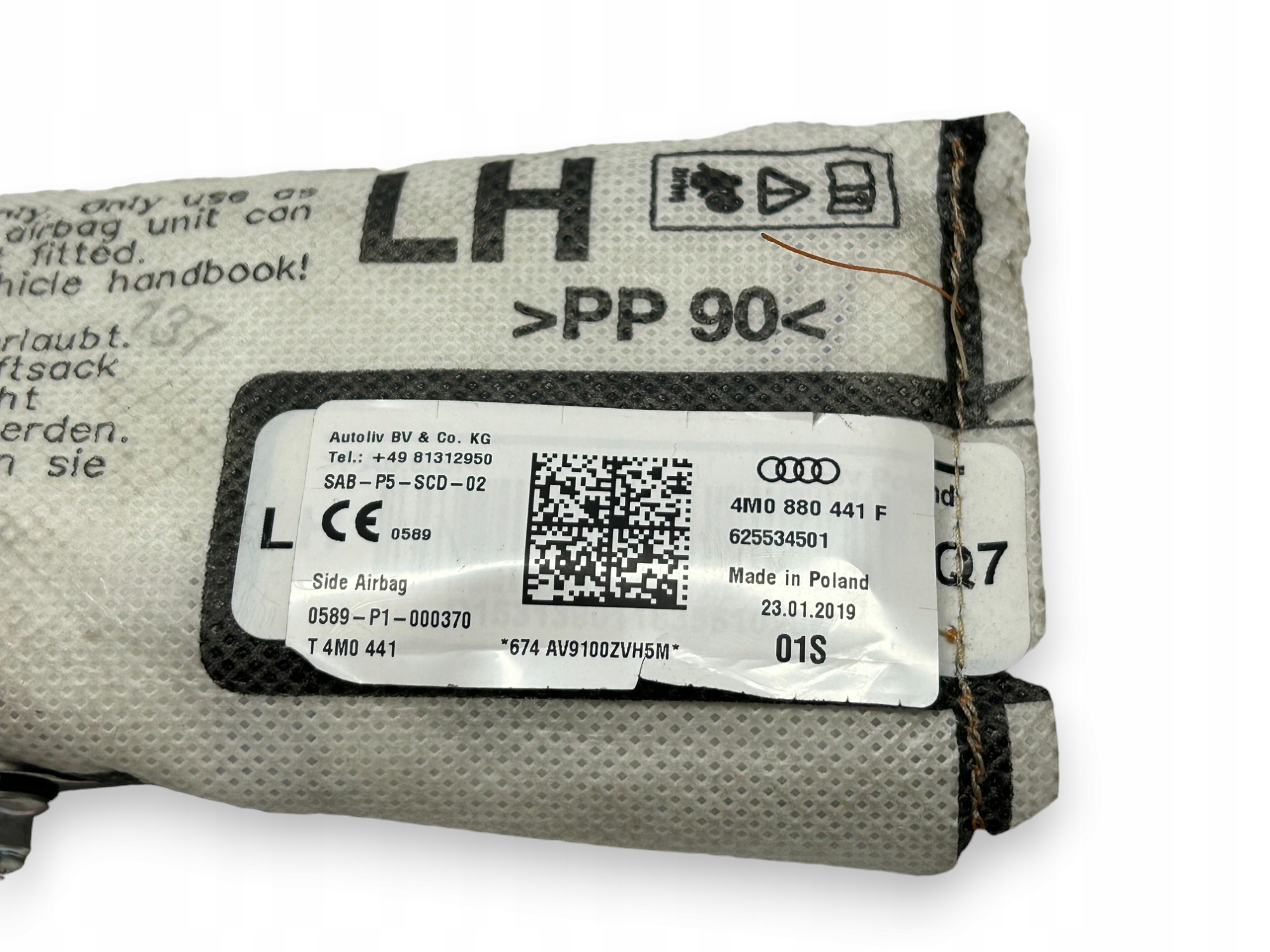 Audi Q7 SQ7 Airbag Poduszka fotela Lewy Tył 4M0880441F - obrazek 2