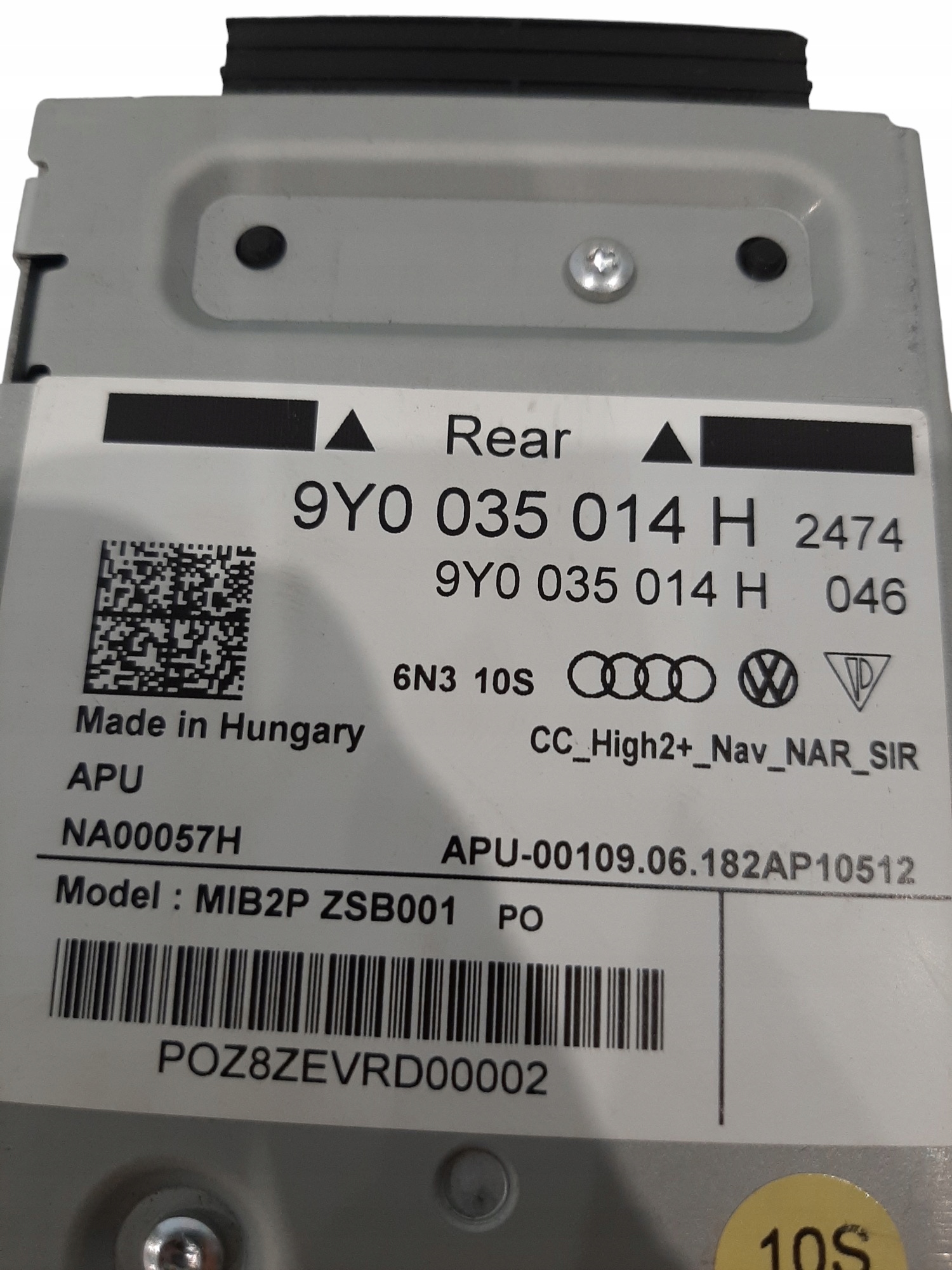 Porsche Cayenne III 3 Jednostka sterująca Nawigacja Moduł MMI 9Y0035014H - obrazek 3