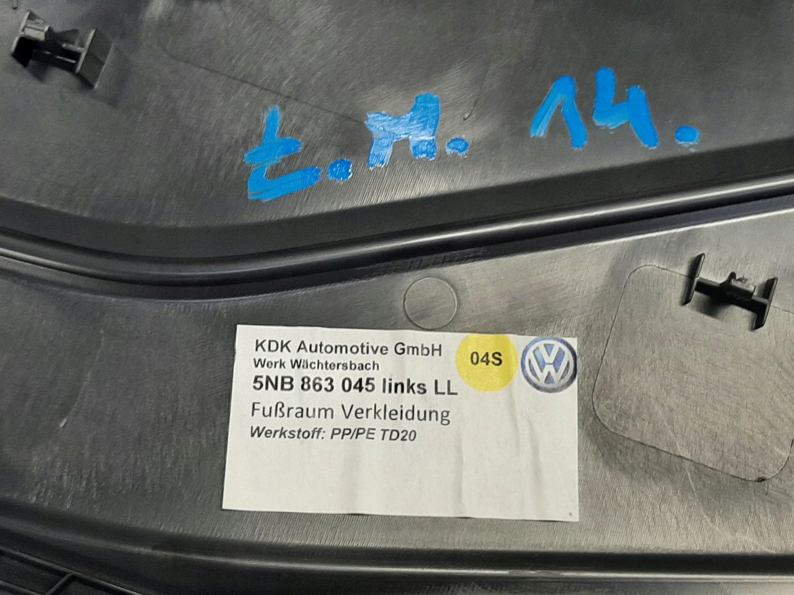 VW TIGUAN II 5NB PLASTIK OSŁONA TUNELU LEWA 5NB863045 - obrazek 3