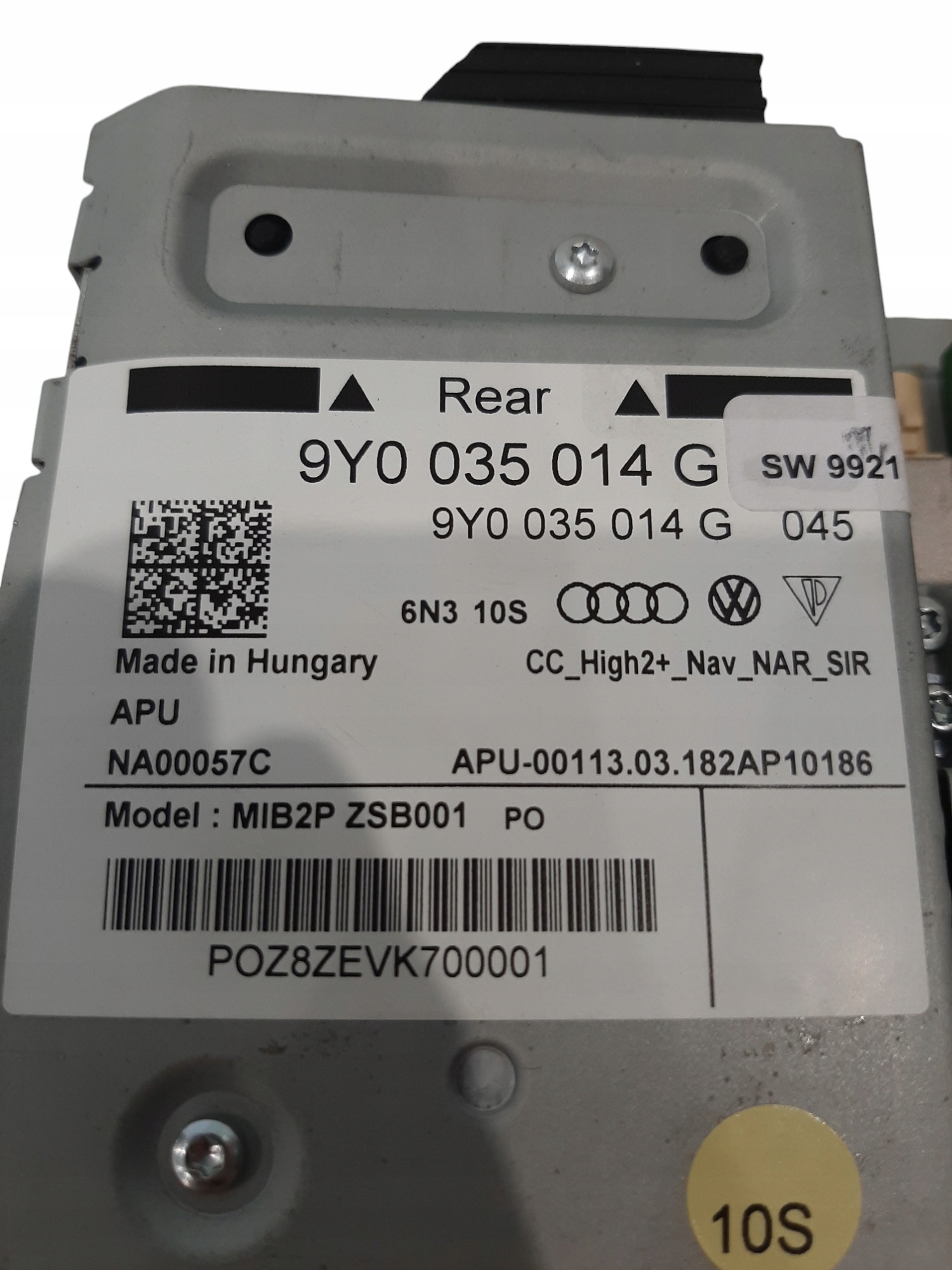 Porsche Cayenne III 3 Jednostka sterująca Nawigacja Moduł MMI 9Y0035014G - obrazek 3