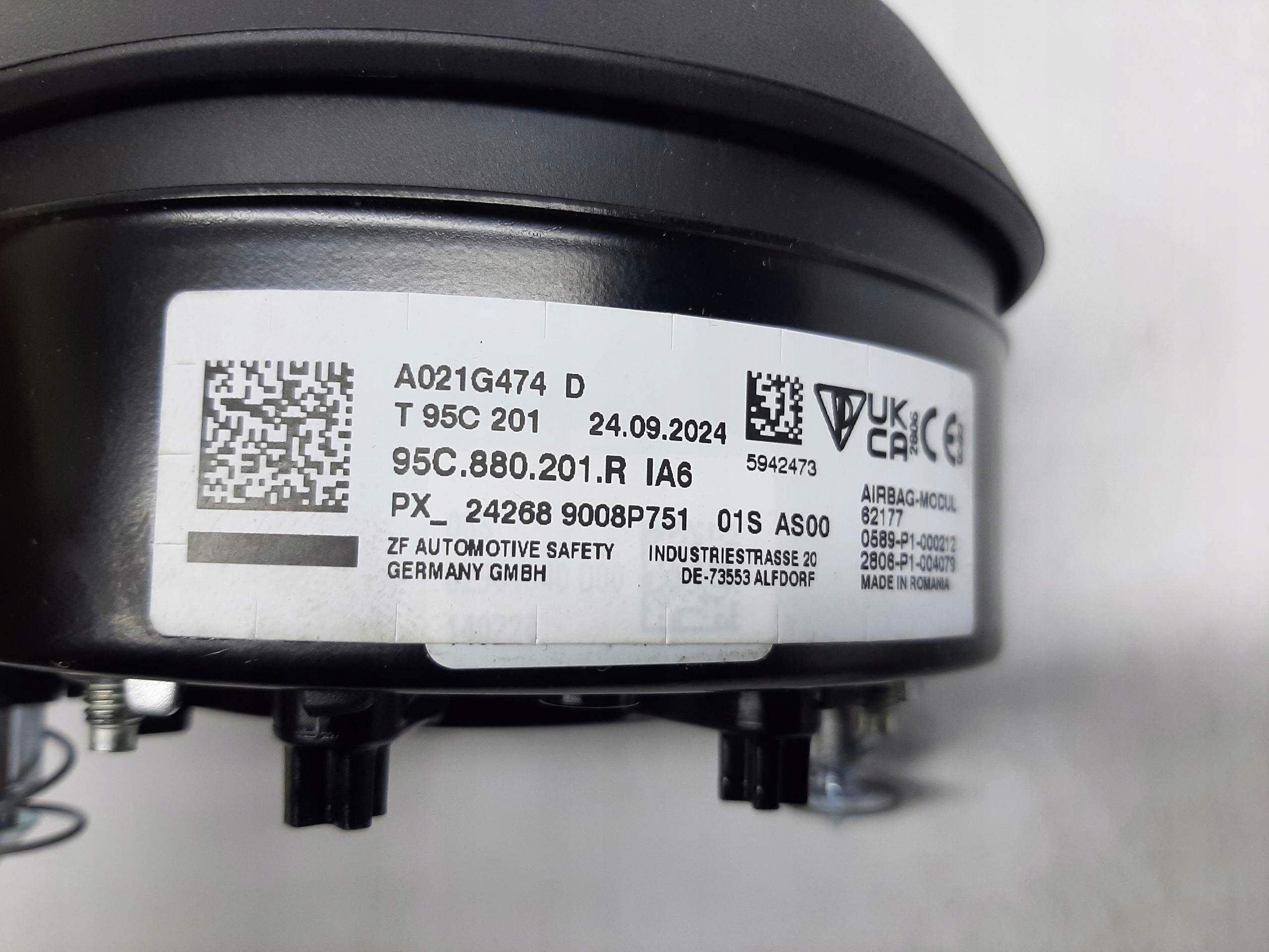 PORSCHE MACAN PODUSZKA POWIETRZNA KIEROWCY AIRBAG 95C880201R - obrazek 4
