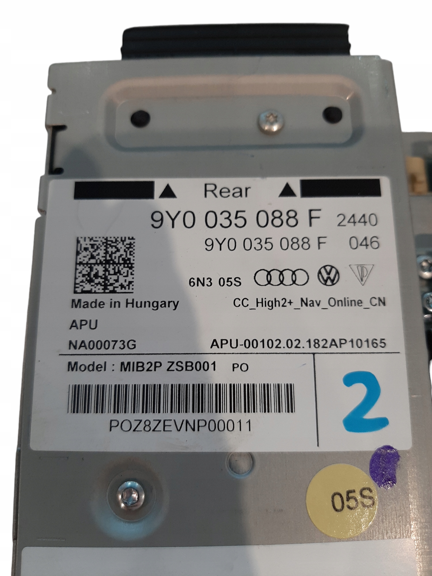 Porsche Cayenne III 3 Jednostka sterująca Nawigacja Moduł MMI 9Y0035088F - obrazek 3