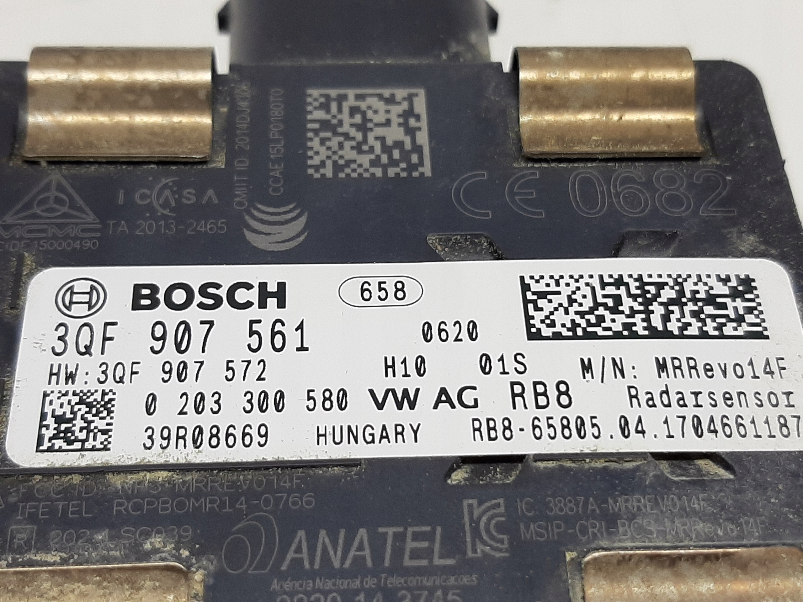Volkswagen Golf VII Lift Moduł Czujnik Radar Distronic ACC 3QF907561 - obrazek 2
