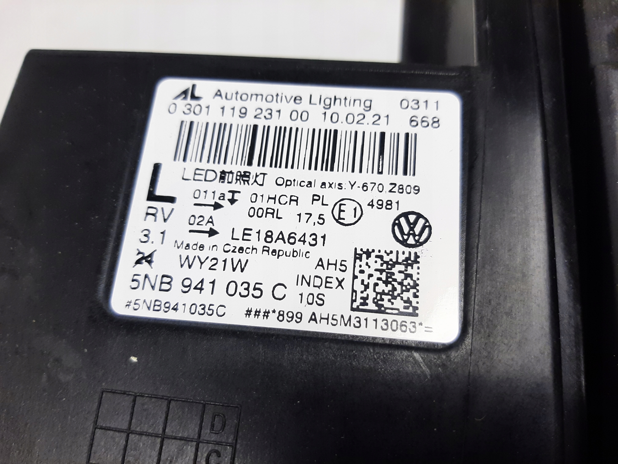 VOLKSWAGEN TIGUAN LIFT 2021-2024 LEWY REFLEKTOR LAMPA LED 5NB941035C - obrazek 3