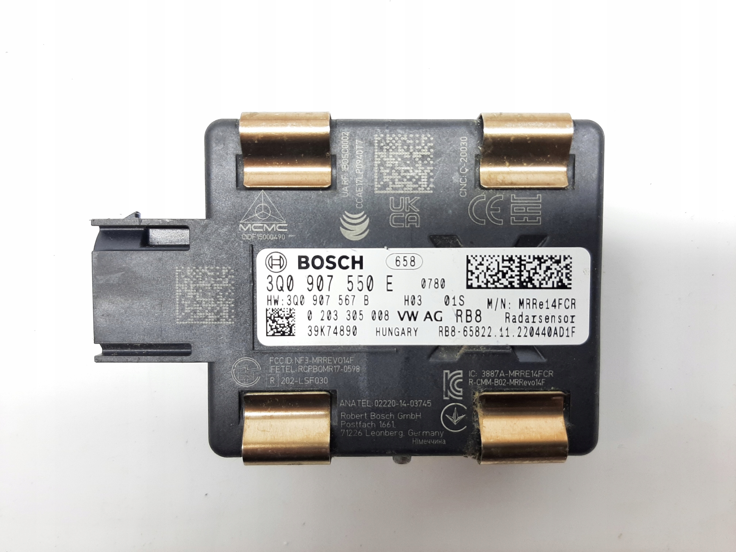 VOLKSWAGEN PASSAT B8 2014- RADAR DISTRONIC PRZÓD 3Q0907550E 3Q0907567B - obrazek 3