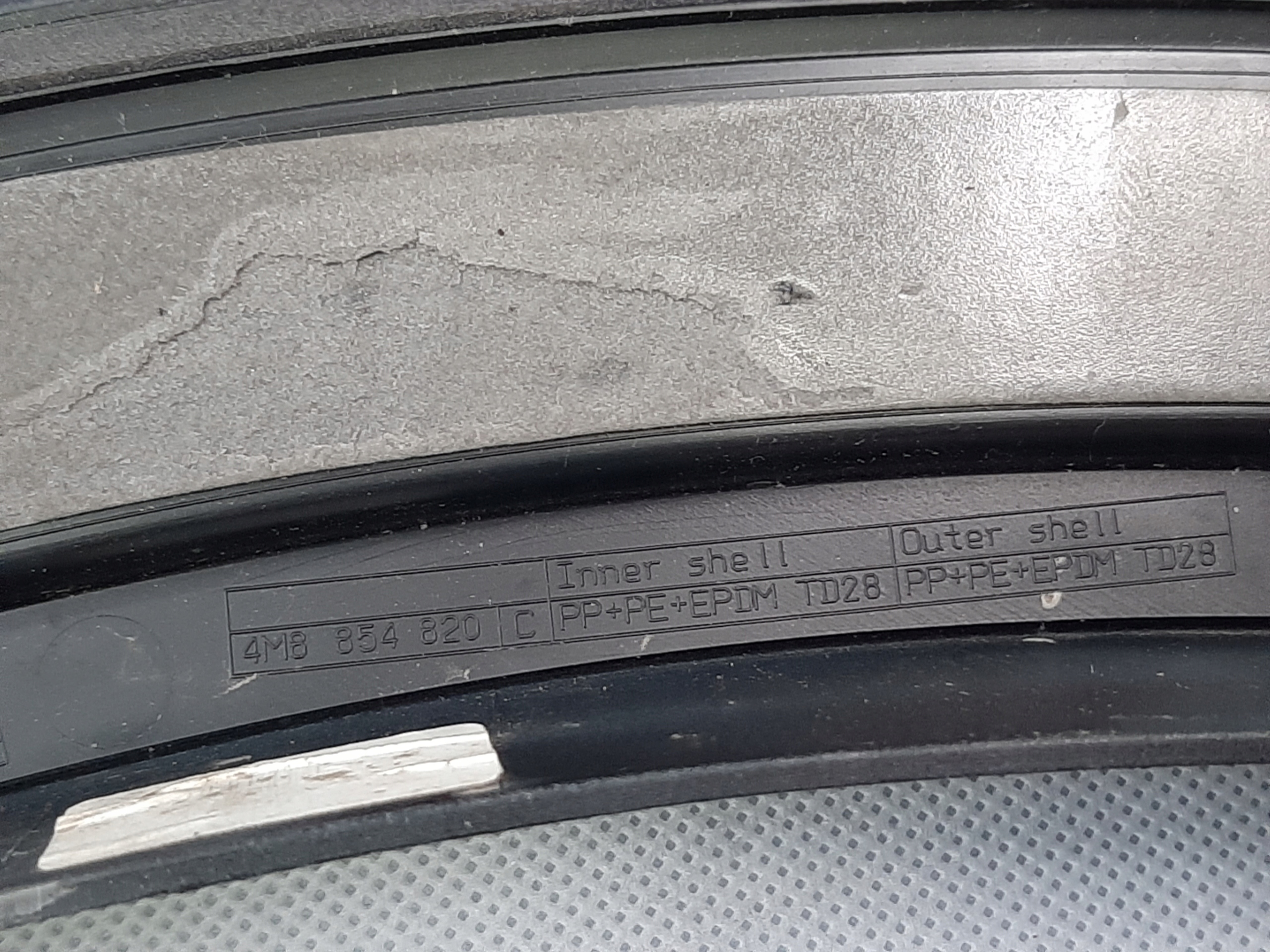AUDI RS Q8 2018- NAKŁADKA LISTWA DRZWI PRAWY TYŁ 4M8854820C - obrazek 3