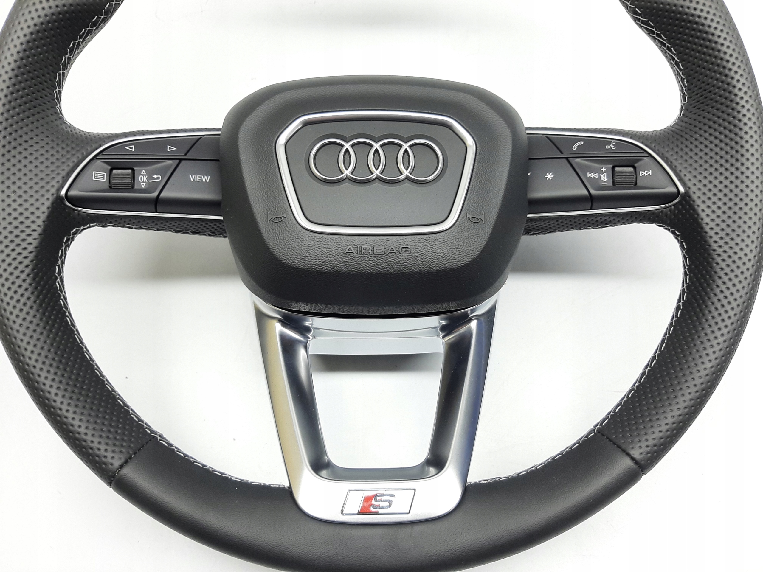 AUDI SQ8 2018- KIEROWNICA SKÓRA MULTIFUNKCJA ŁOPATKI AIRBAG 4M8419508A - obrazek 2