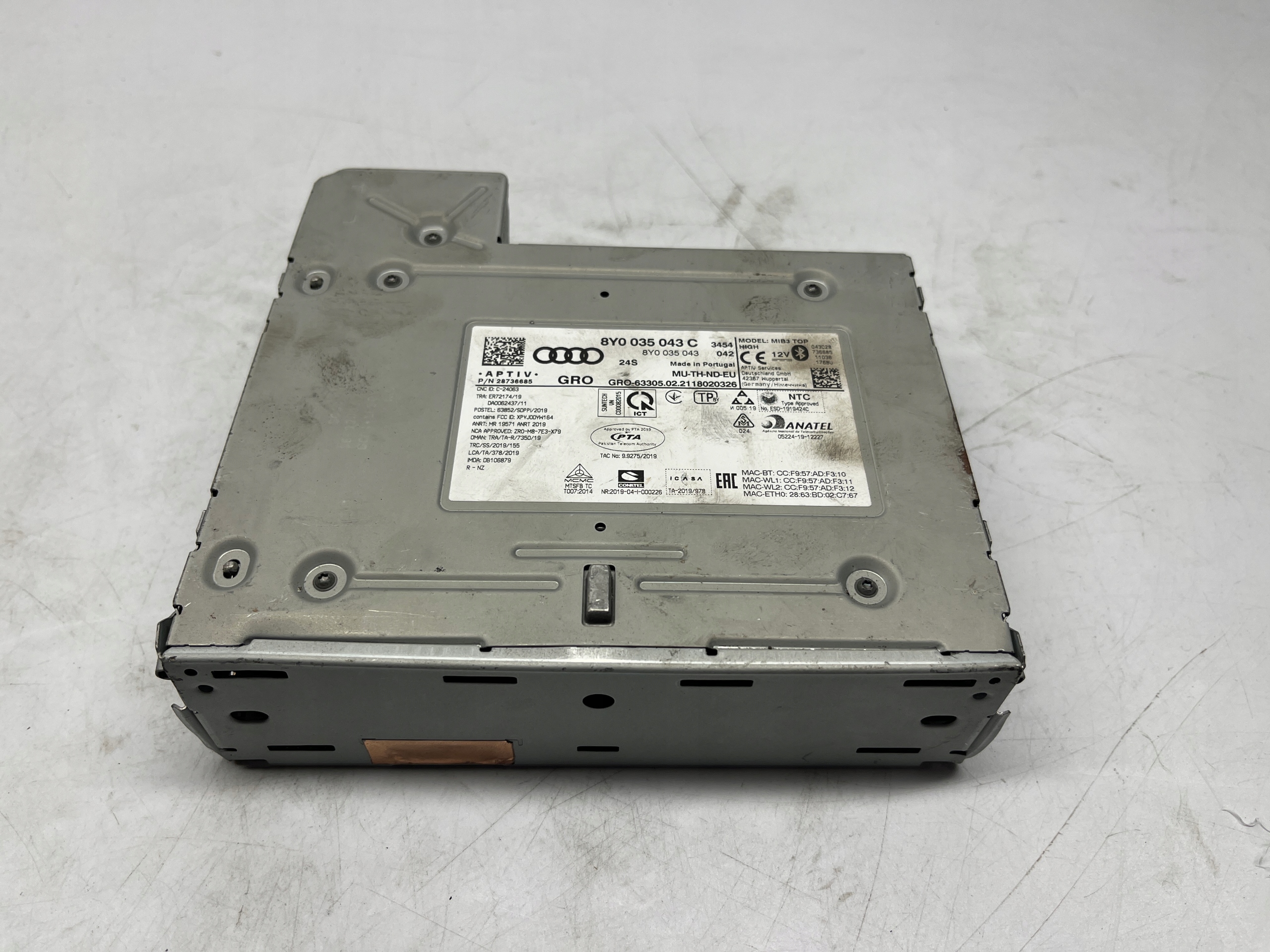 Audi A3 S3 RS3 Jednostka sterująca Nawigacja Radio Moduł MMI 8Y0035043C - obrazek 4