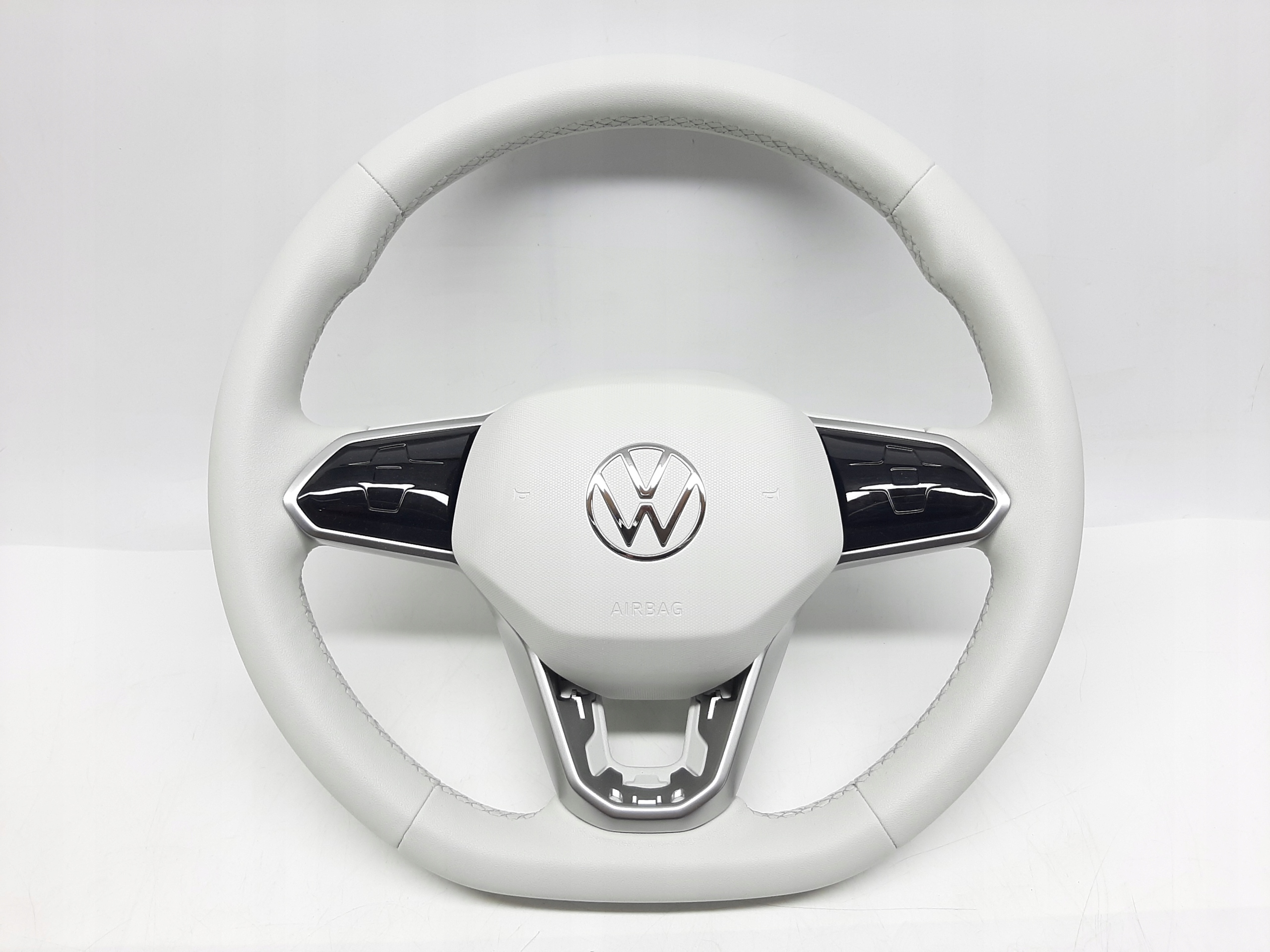 VW ID.3 2019- KIEROWNICA MULTIFUNKCYJNA SKÓRA BIAŁA AIRBAG 10A419089