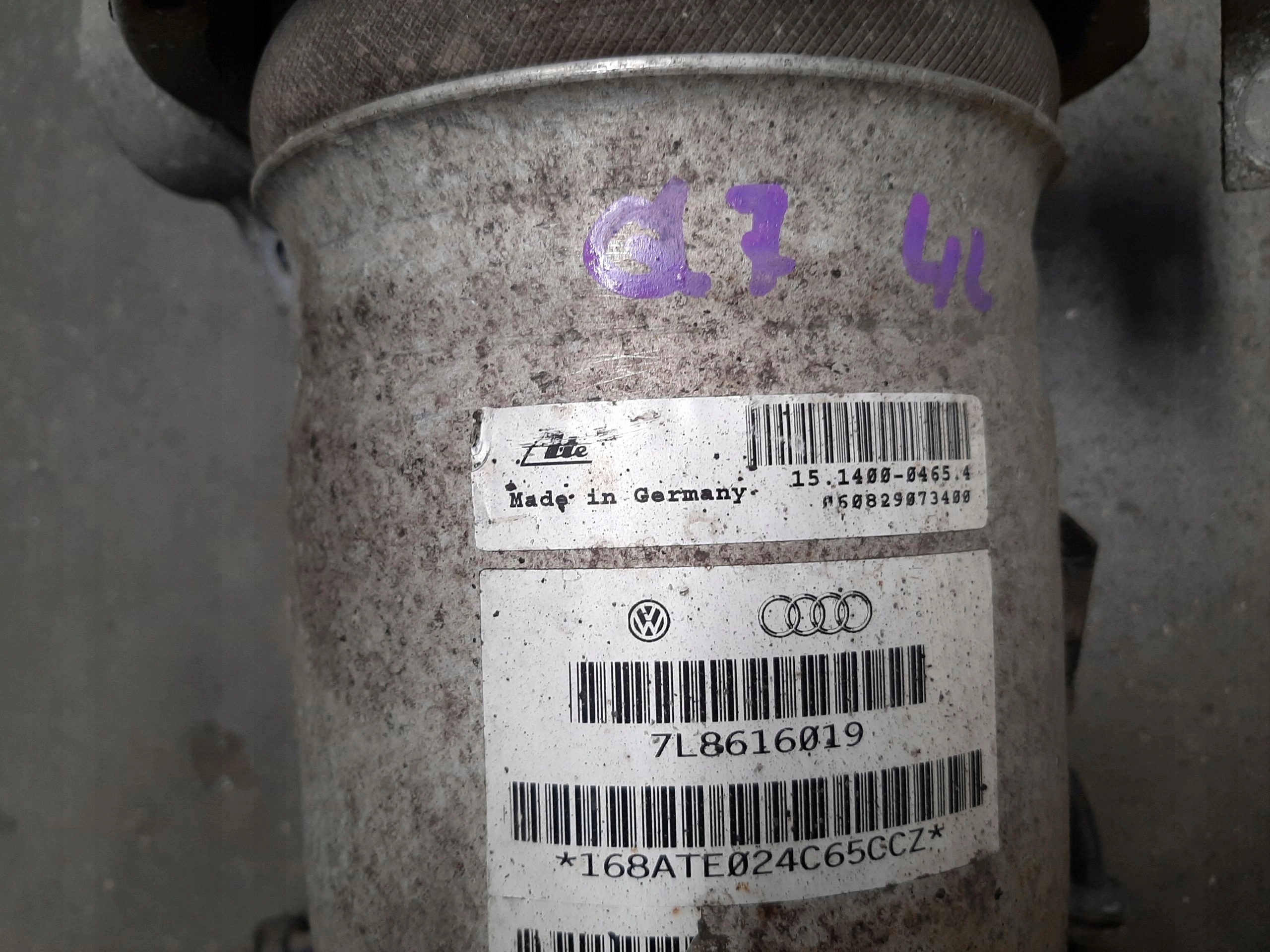 AUDI Q7 4L 2005- 3.0 TDI AMORTYZATOR PNEUMATYCZNY LEWY TYŁ 7L8616019 - obrazek 3