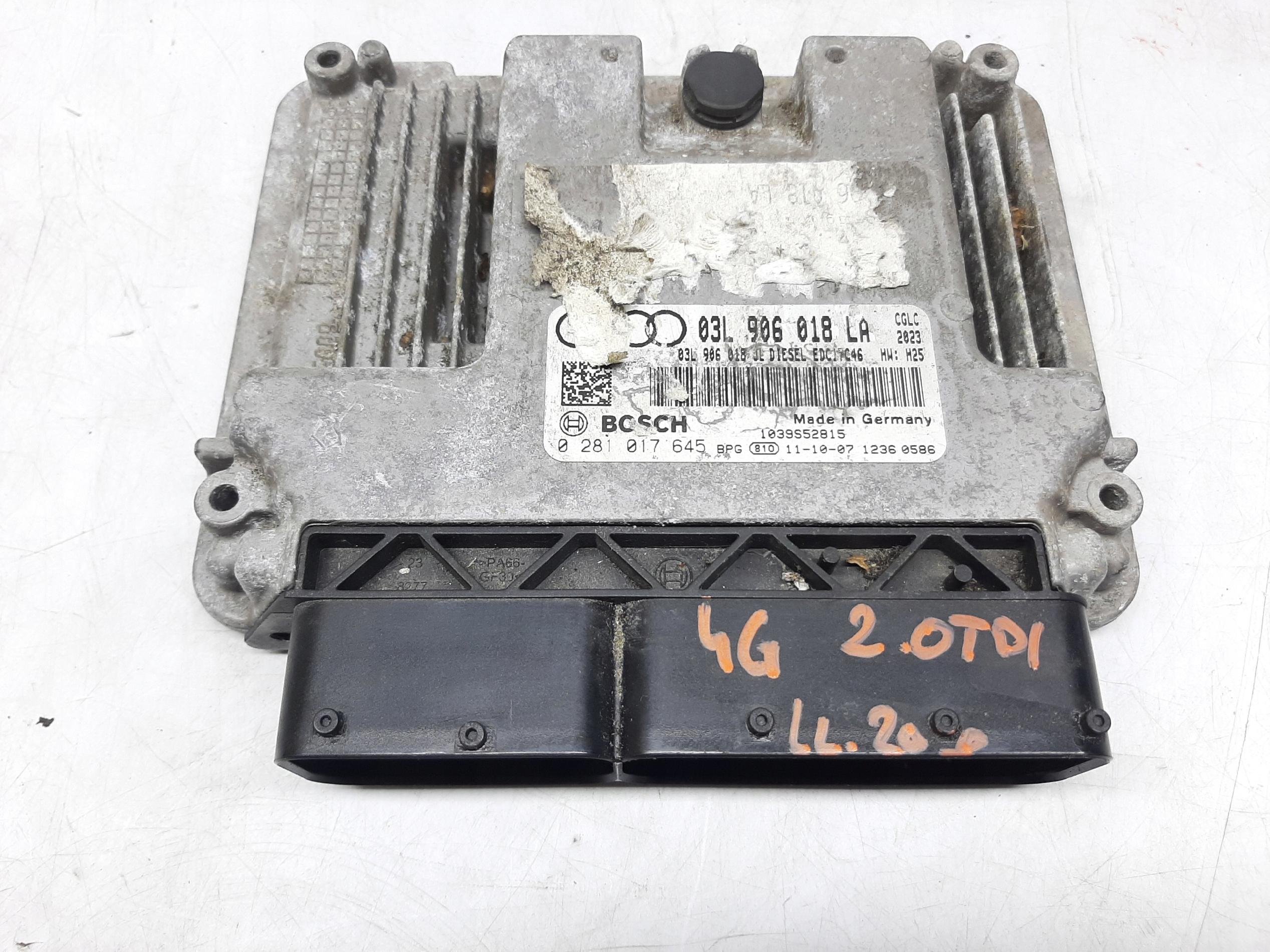 AUDI A6 C7 2.0 TDI KOMPUTER STEROWNIK SILNIKA ECU 03L906018LA