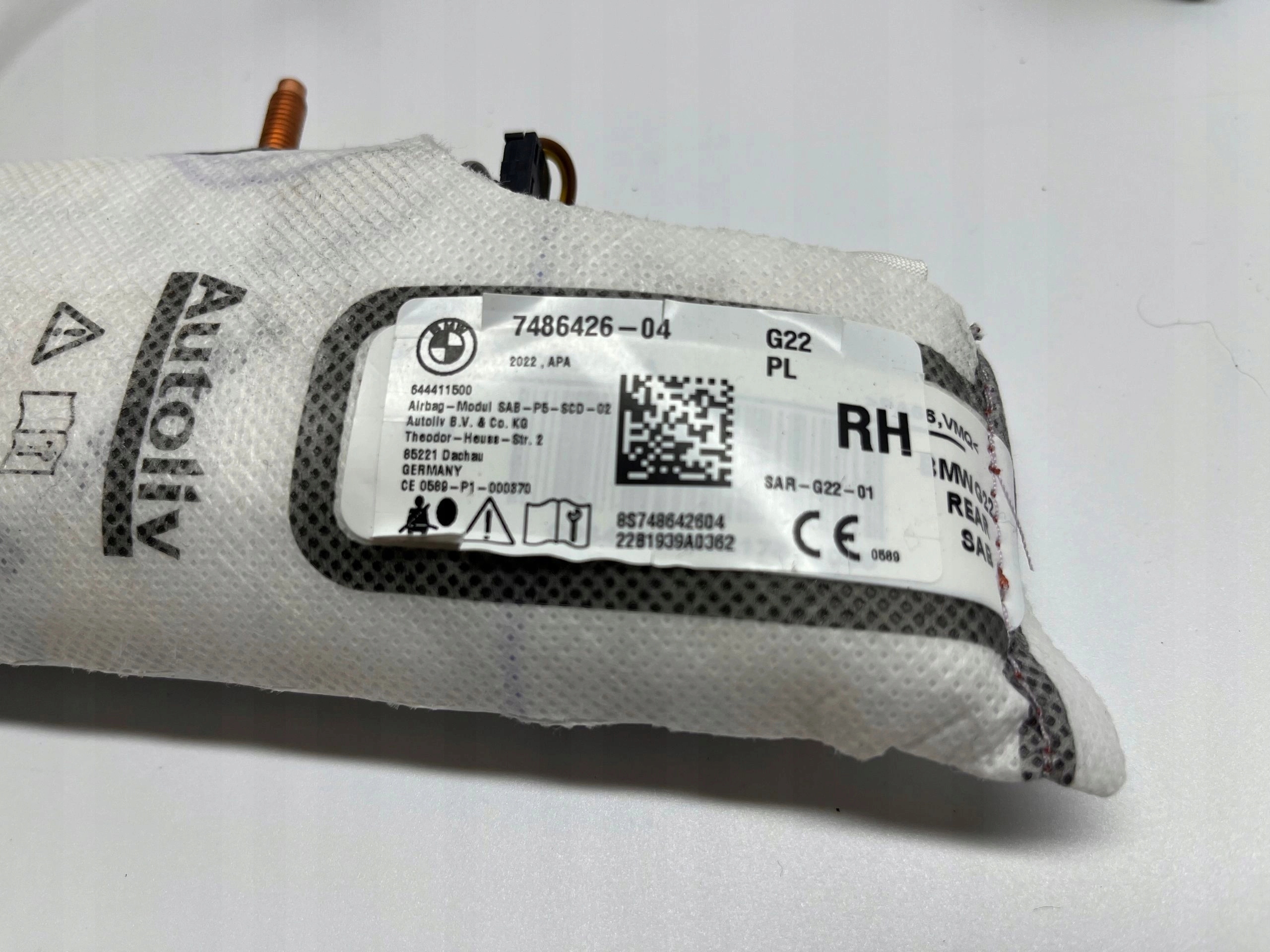 BMW Seria 4 G22 G23 G26 Airbag Poduszka Powietrzna Fotela Prawy 7486426 - obrazek 3