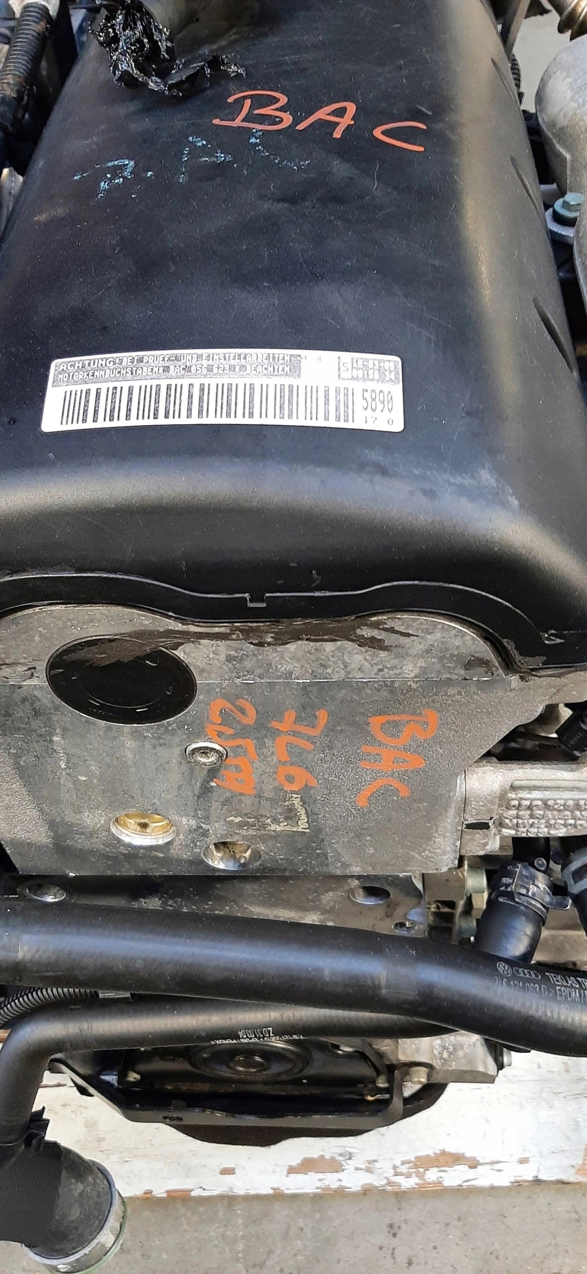 VW TOUAREG 2003-2007 SILNIK KOMPLETNY BAC 2.5 TDI R5 - obrazek 2