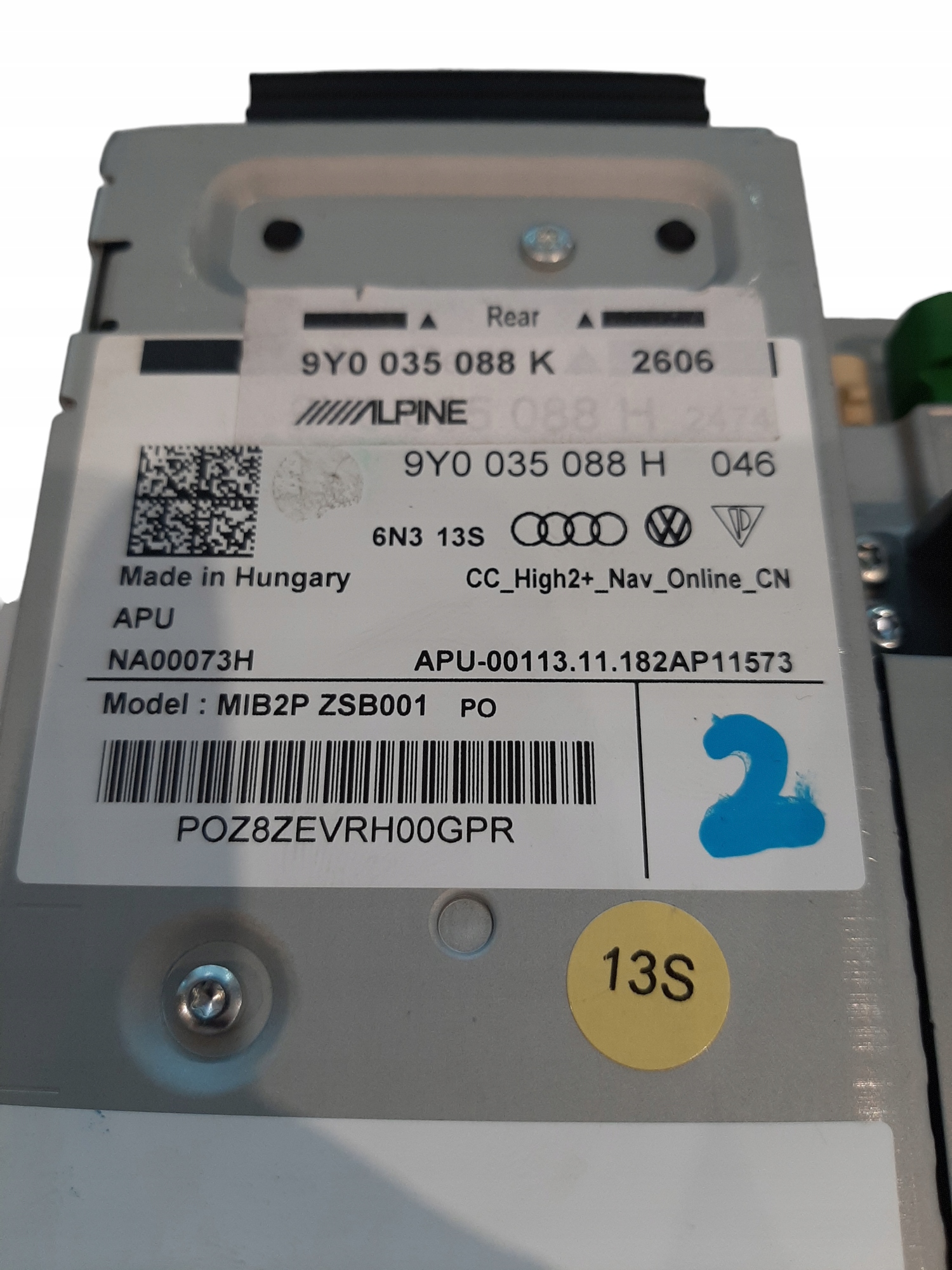 Porsche Cayenne III 3 Jednostka sterująca Nawigacja Moduł MMI 9Y0035088K - obrazek 3