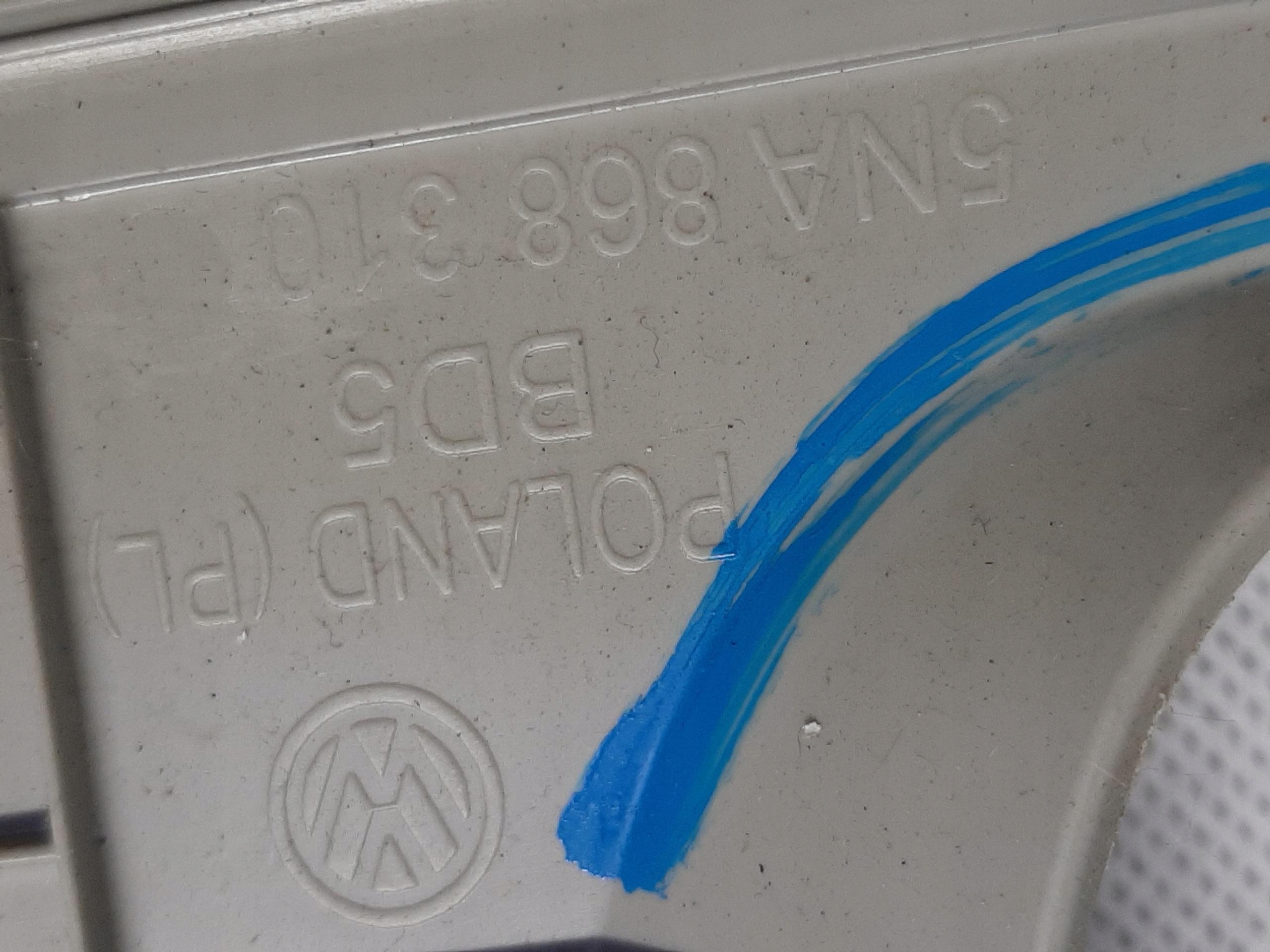 VW TIGUAN II 5NA PLASTIK OSŁONA SŁUPKA B PRAWA 5NA868310 - obrazek 4