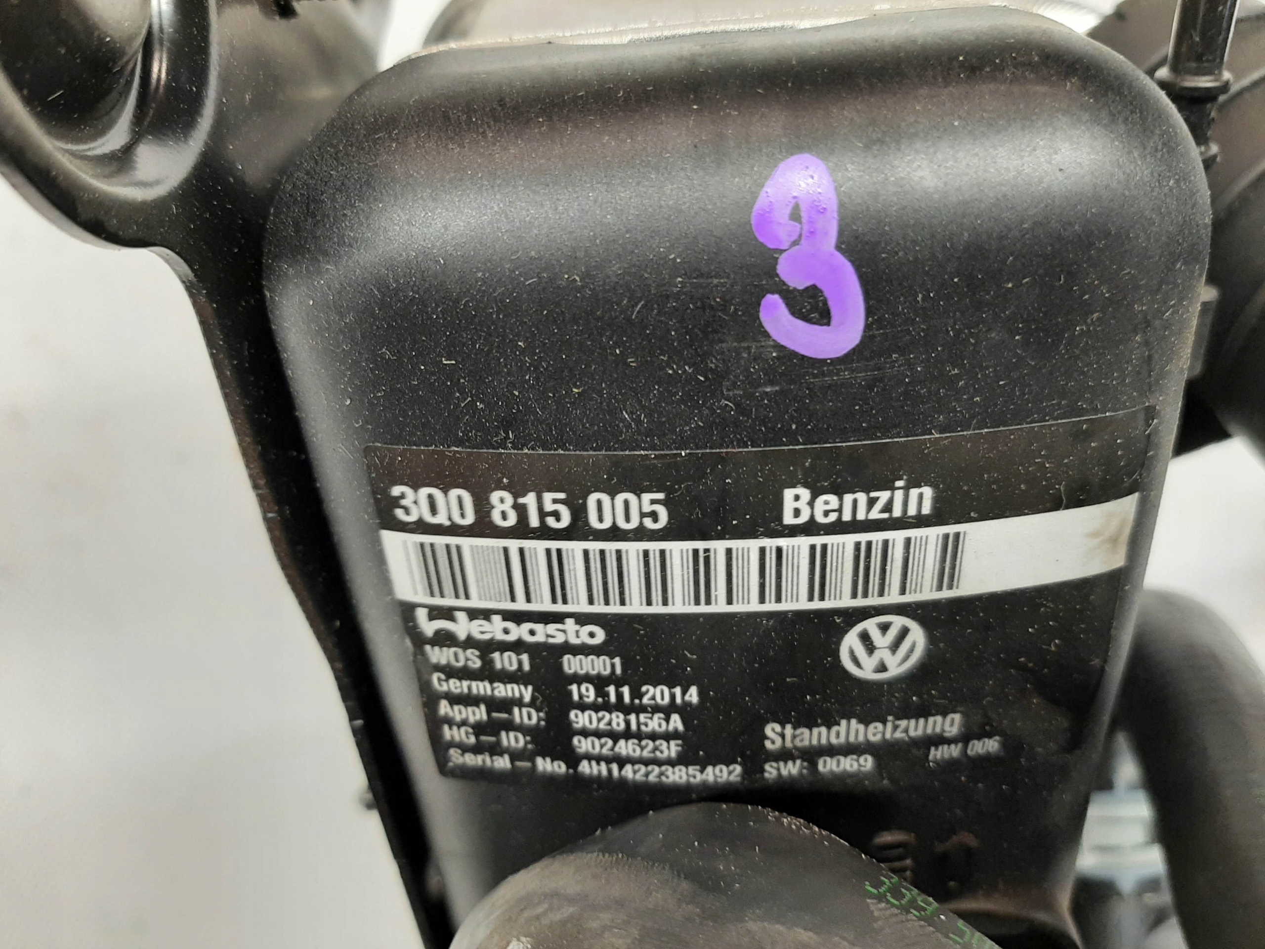 Volkswagen Passat B8 TSI Webasto Ogrzewanie 3Q0815005 - obrazek 4