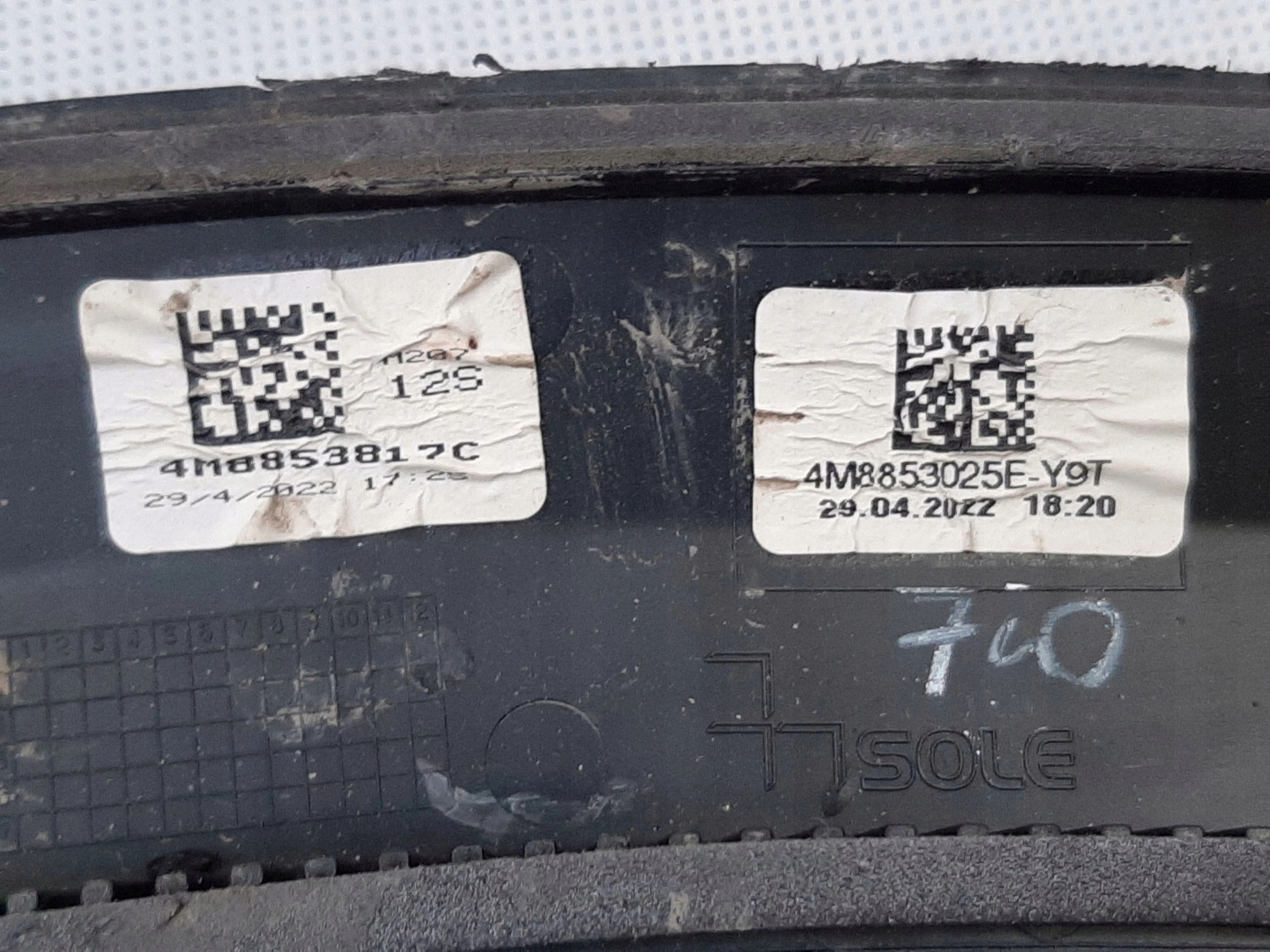 AUDI RS Q8 2018- NAKŁADKA LISTWA BŁOTNIKA LEWY TYŁ 4M8853817C - obrazek 3