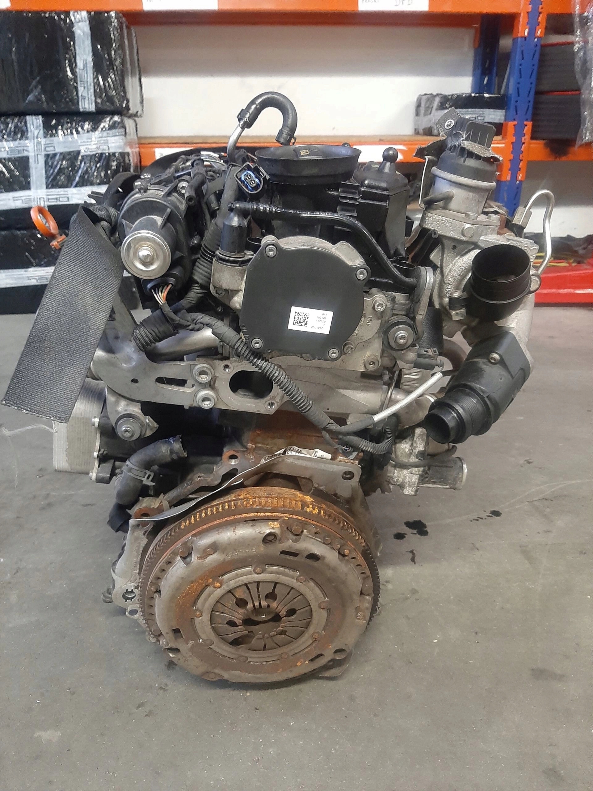 SEAT IBIZA IV 2008- SILNIK KOMPLETNY DIESEL CAY 1.6 TDI 154000KM - obrazek 3