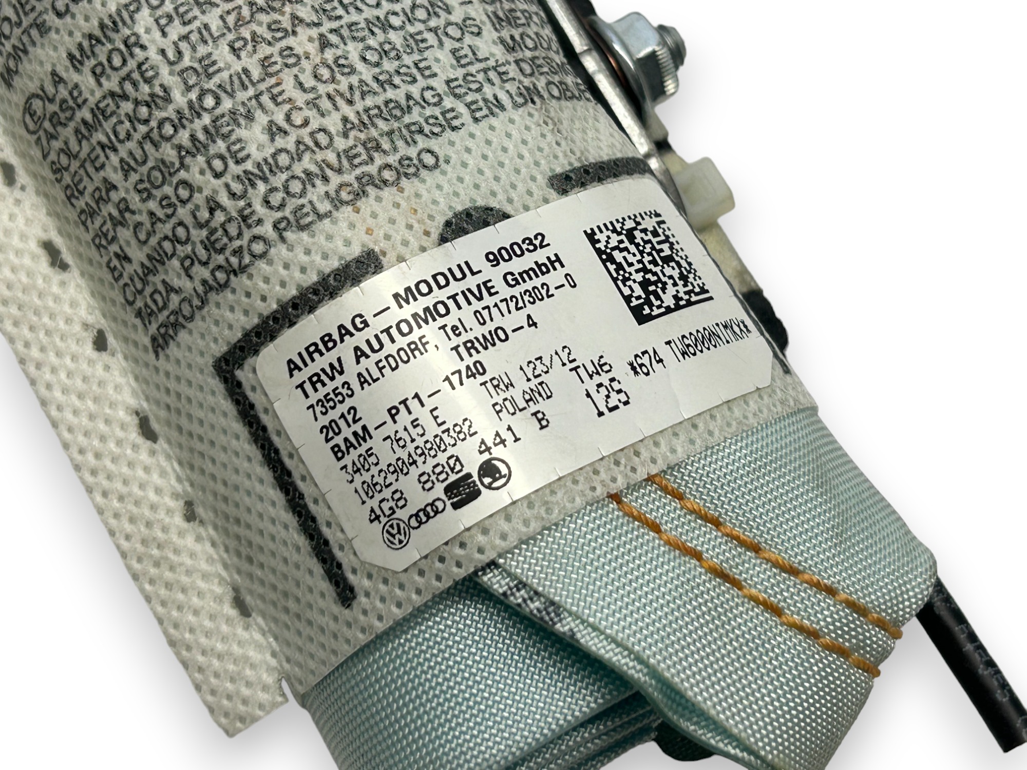 Audi A7 S7 C7 Airbag Poduszka fotela Lewy Tył 4G8880441B - obrazek 2