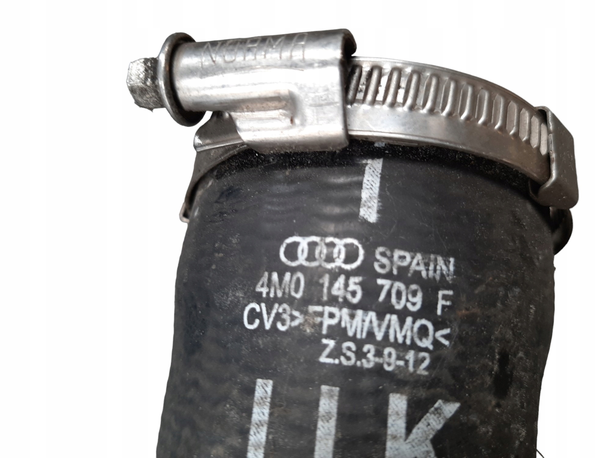 Audi Q7 Rura przewód intercolera Turbo 4M0145673 4M0145709F - obrazek 3