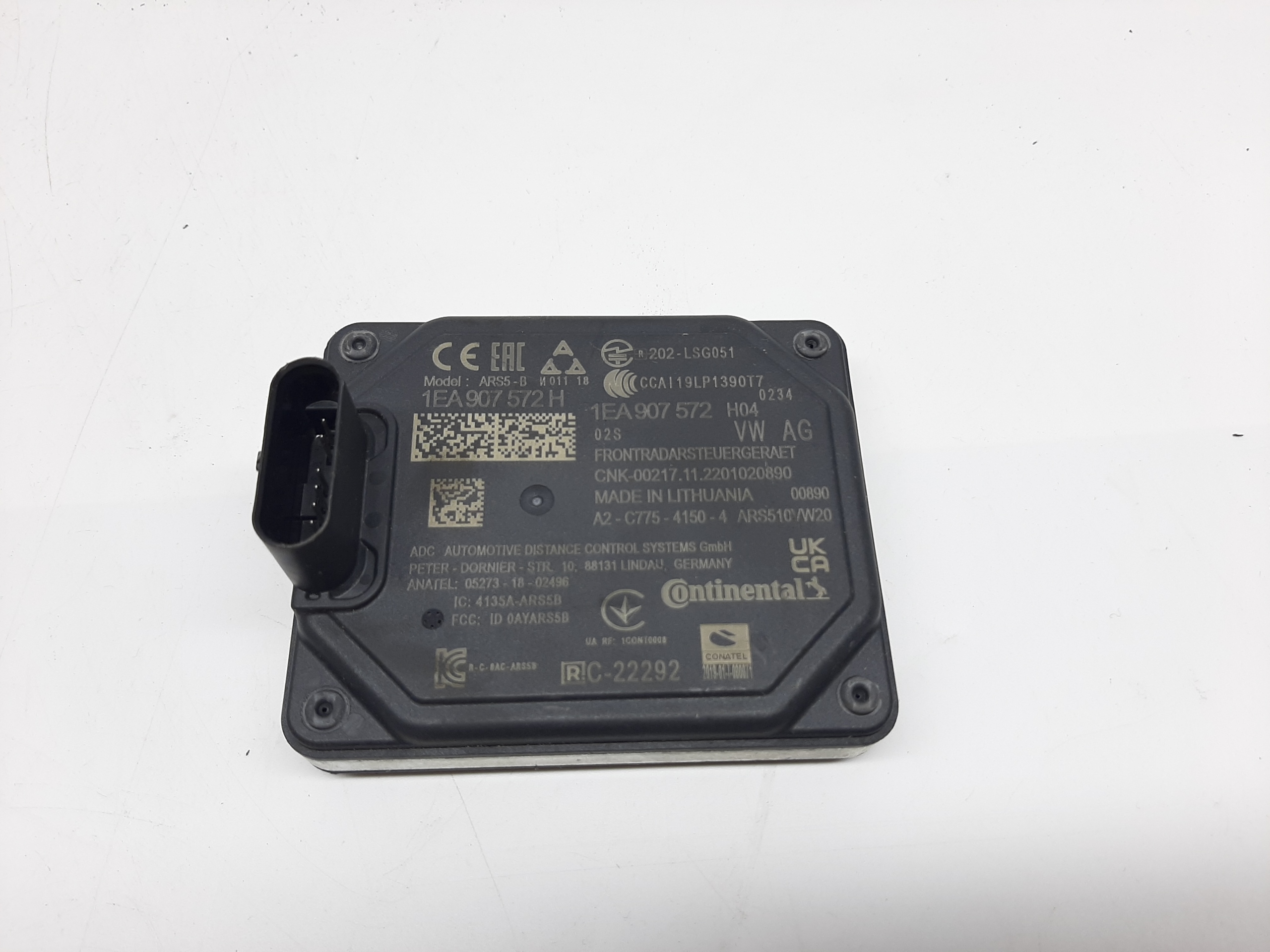 VW ID.4 2020- RADAR DISTRONIC PRZÓD 1EA907572 1EA907572H