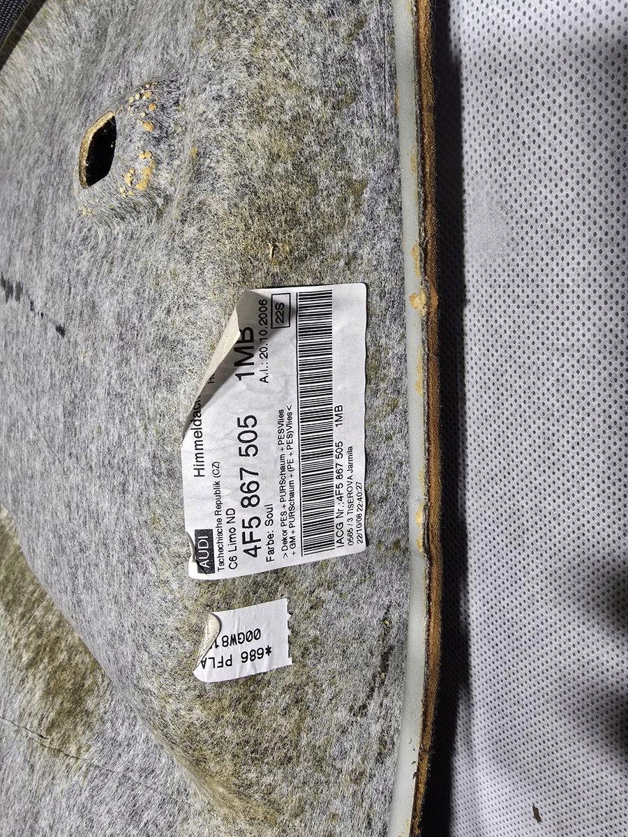 AUDI A6 C6 SEDAN PODSUFITKA TAPICERKA DACHU 4F5867505 - obrazek 5