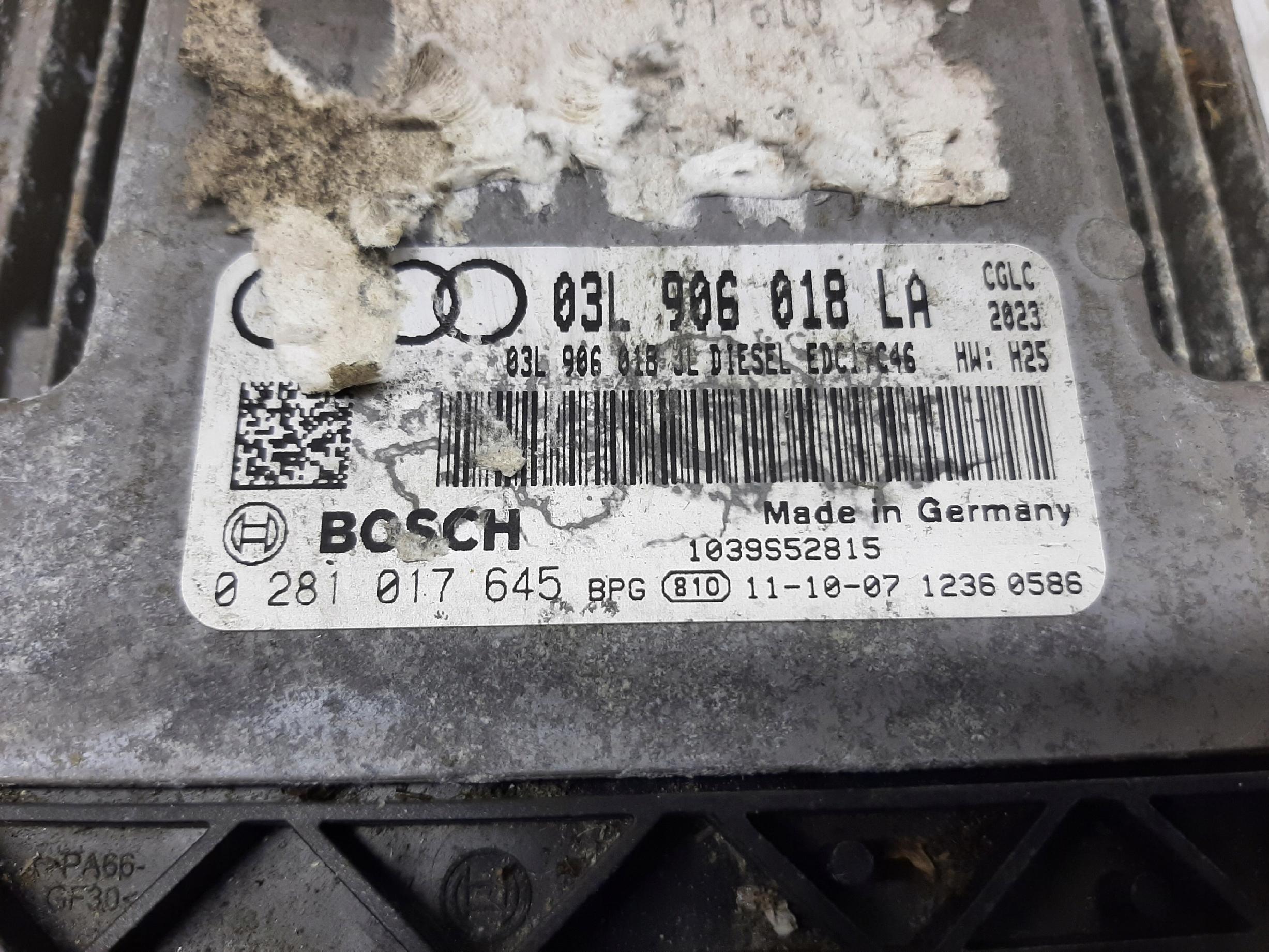 AUDI A6 C7 2.0 TDI KOMPUTER STEROWNIK SILNIKA ECU 03L906018LA - obrazek 2