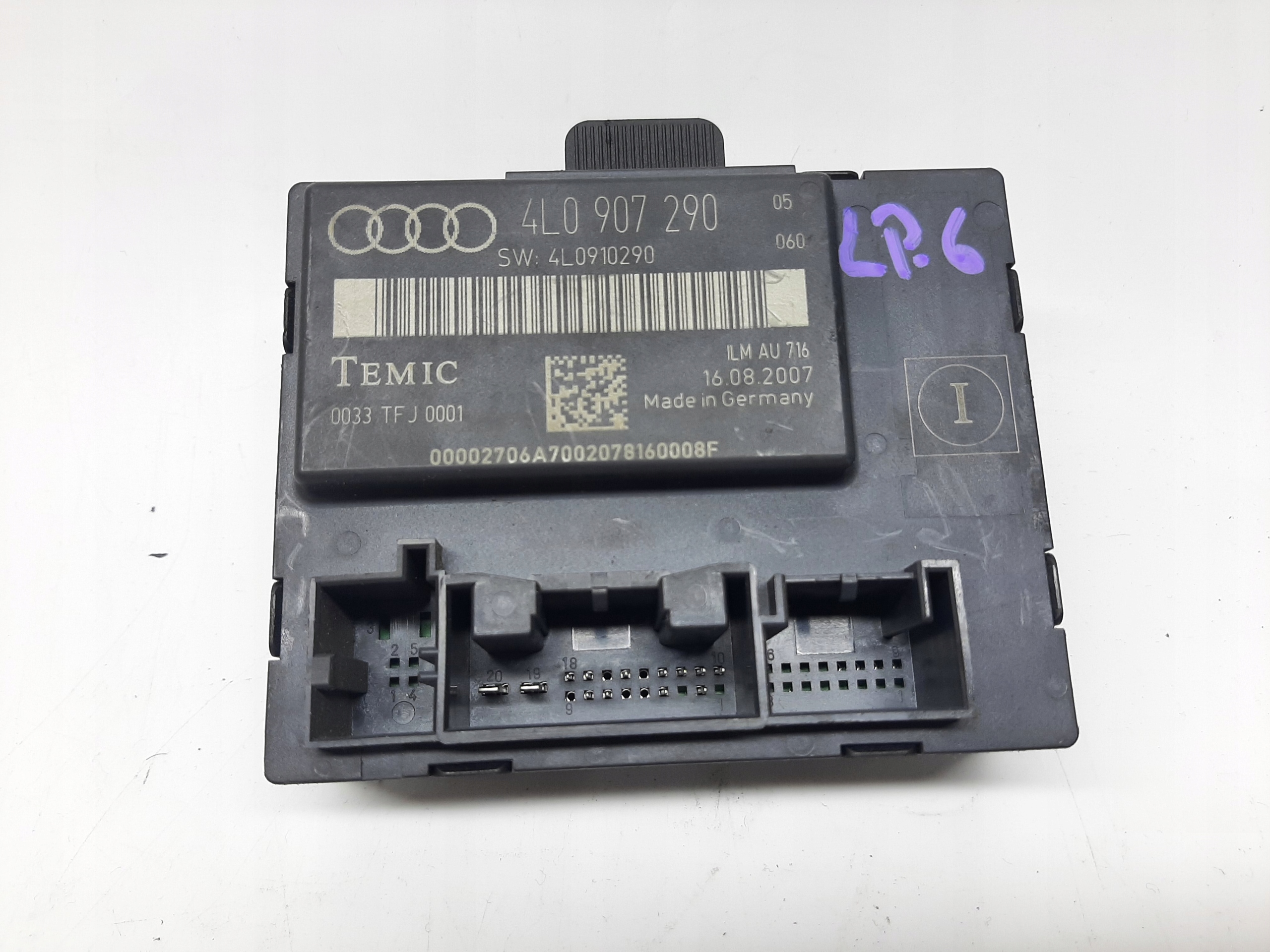 AUDI Q7 3.0 TDI 2005- MODUŁ STEROWNIK DRZWI PRAWY PRZÓD 4L0907290