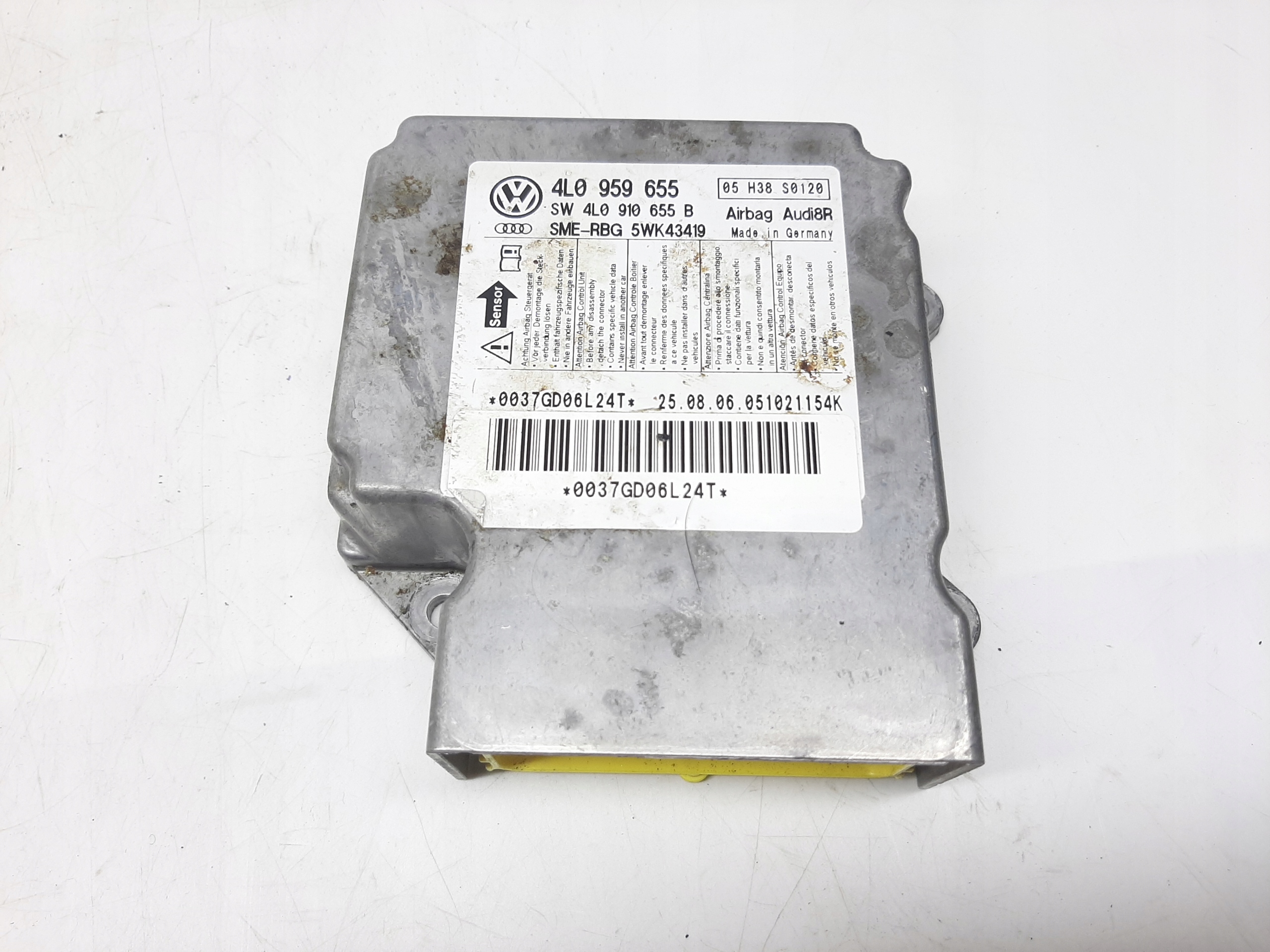 AUDI Q7 4L 2005- 3.0 TDI MODUŁ SENSOR PODUSZEK AIRBAG 4L0959655
