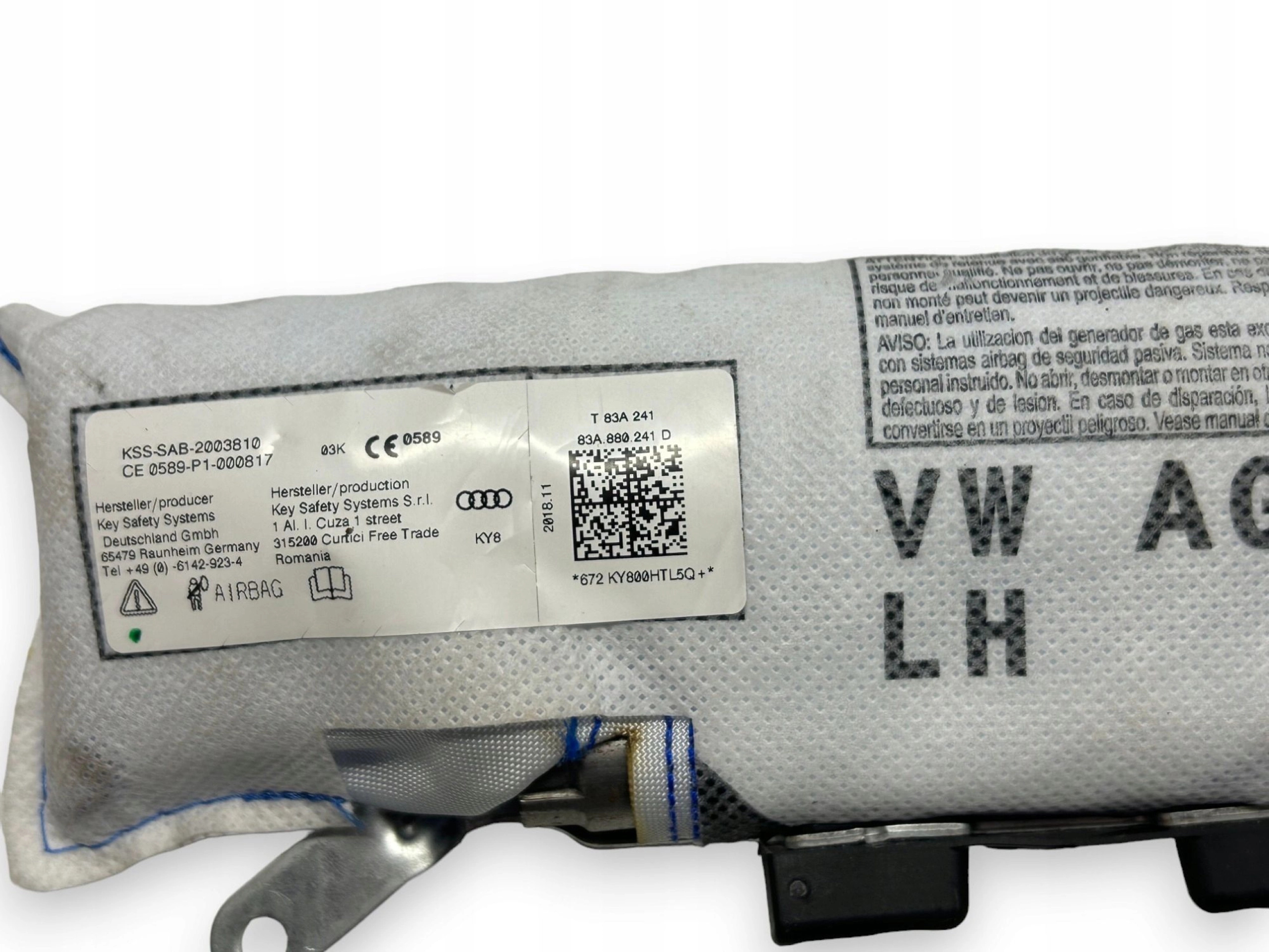 Audi Q3 / SQ3 Airbag Poduszka fotela Lewy Przód 83A880241D - obrazek 3