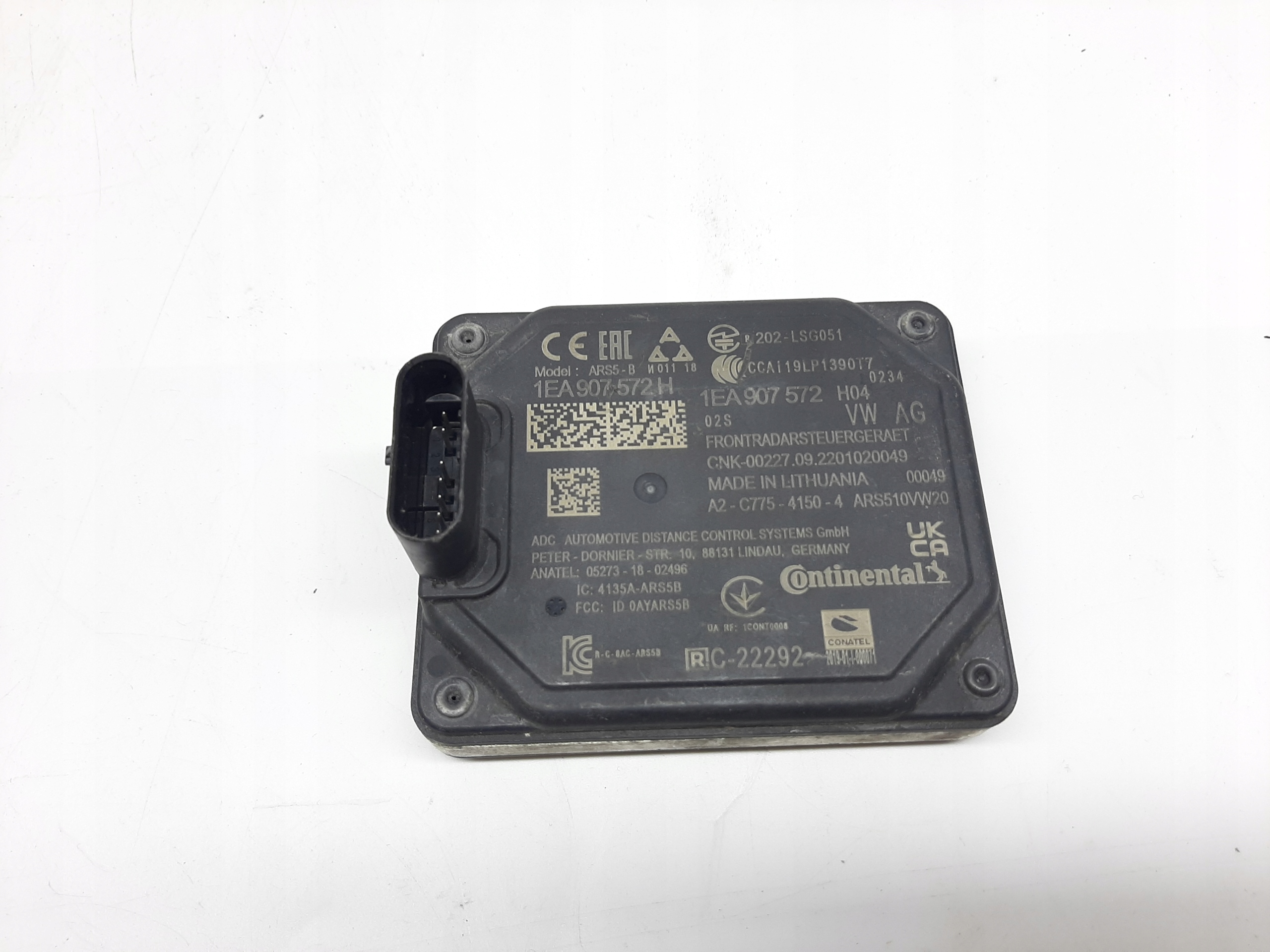 VW ID.5 2022- RADAR DISTRONIC PRZÓD 1EA907572 1EA907572H